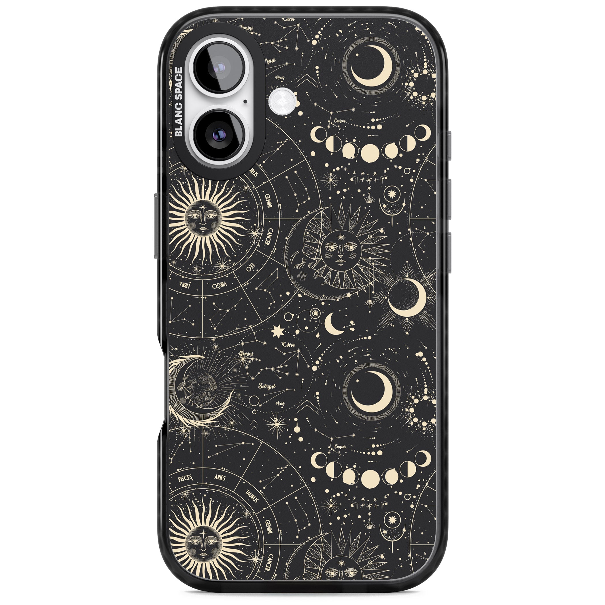 Celestial Suns, Moons & Zodiacs iPhone 17 Impact Black Phone Case