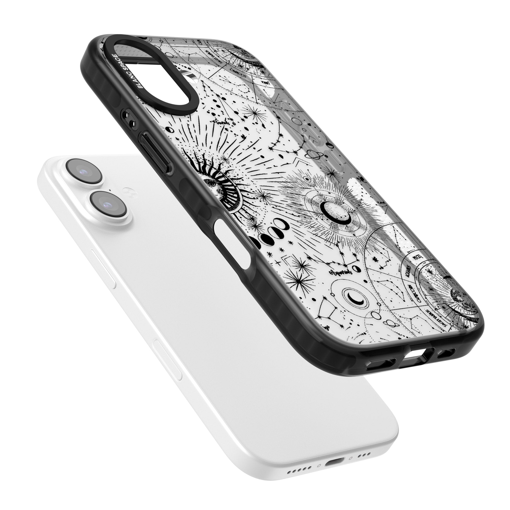 Celestial Chart iPhone 17 Impact Black Phone Case Colours