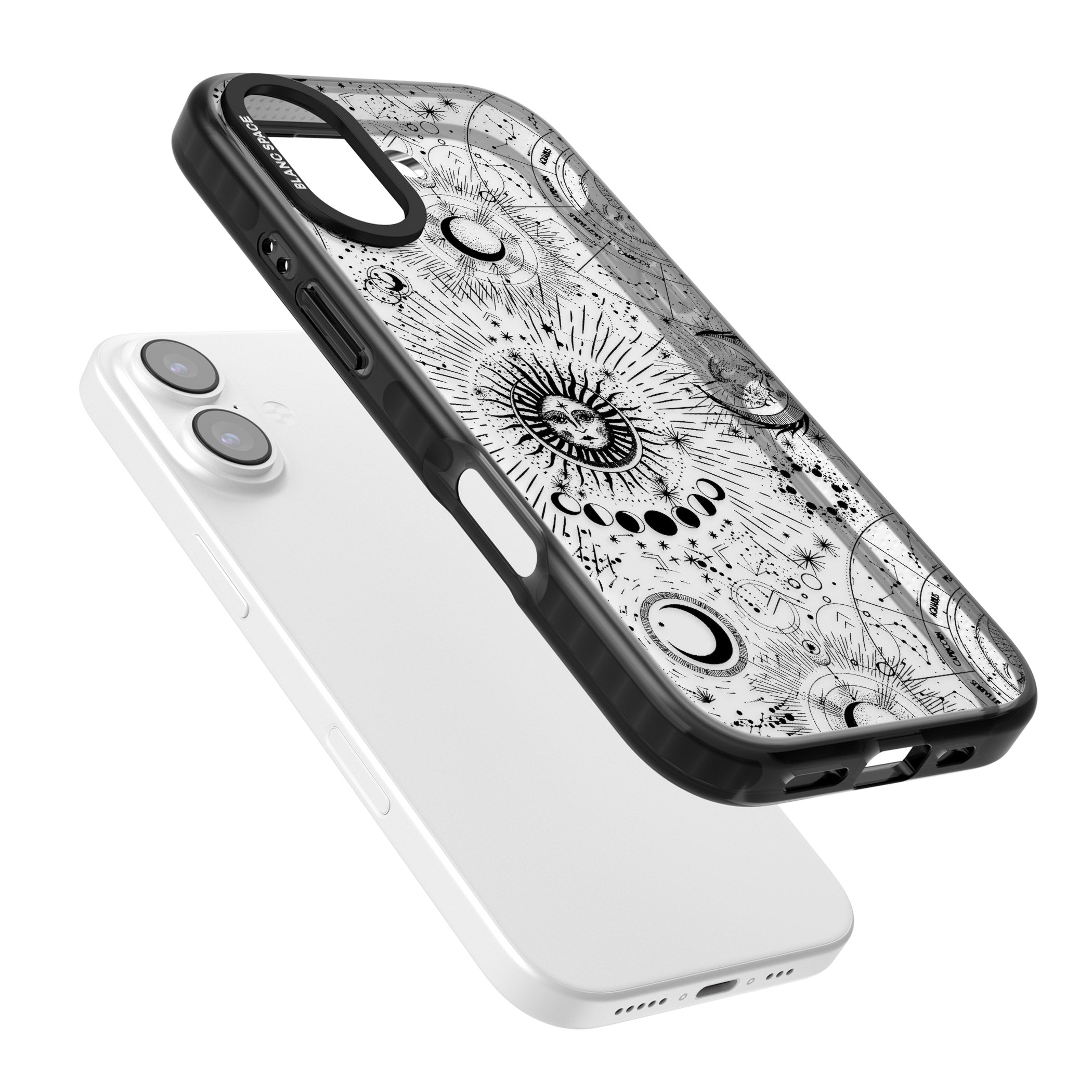 Suns & Zodiac Solar Chart iPhone 17 Impact Black Phone Case Colours