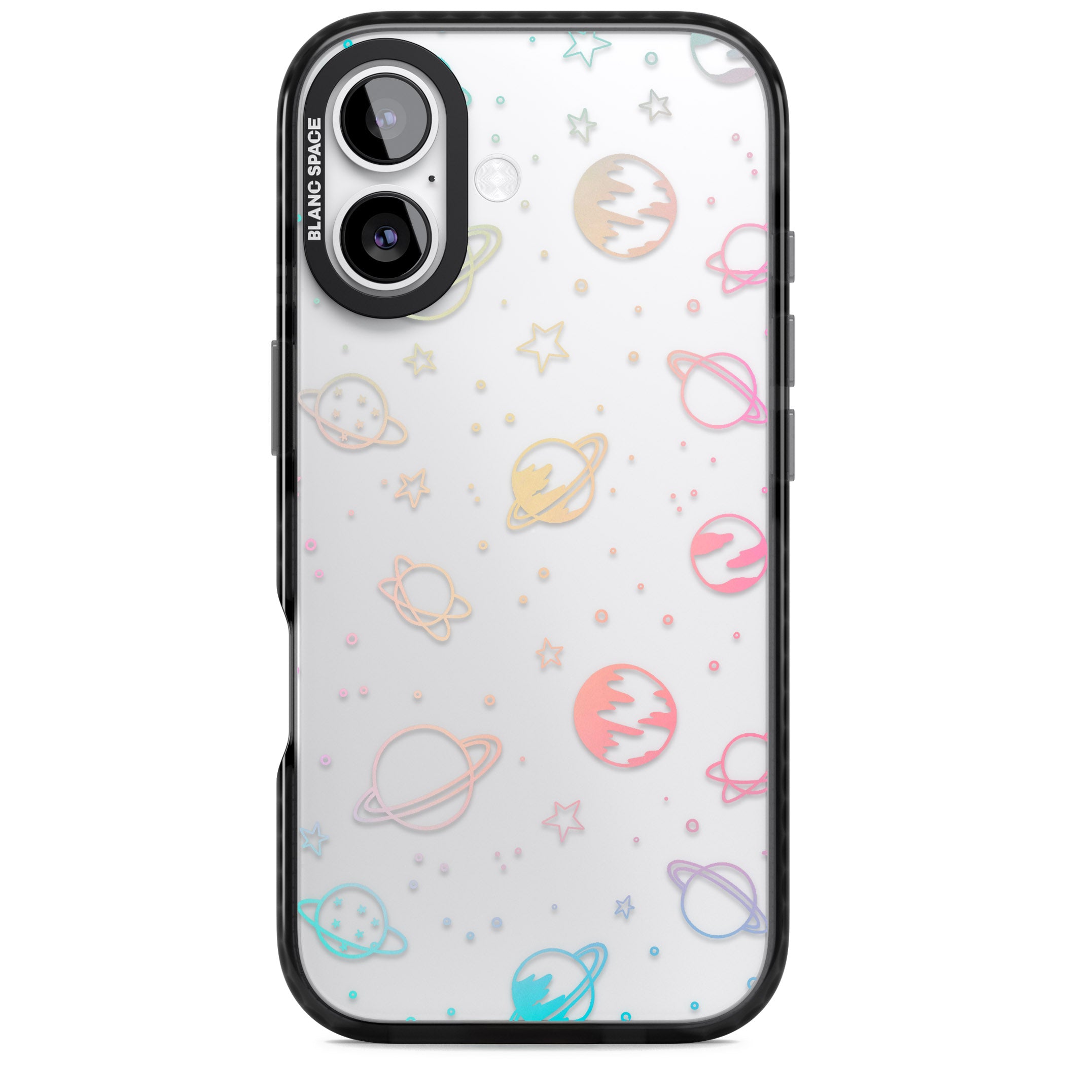 Pastel Space Universe iPhone 17 Impact Black Phone Case