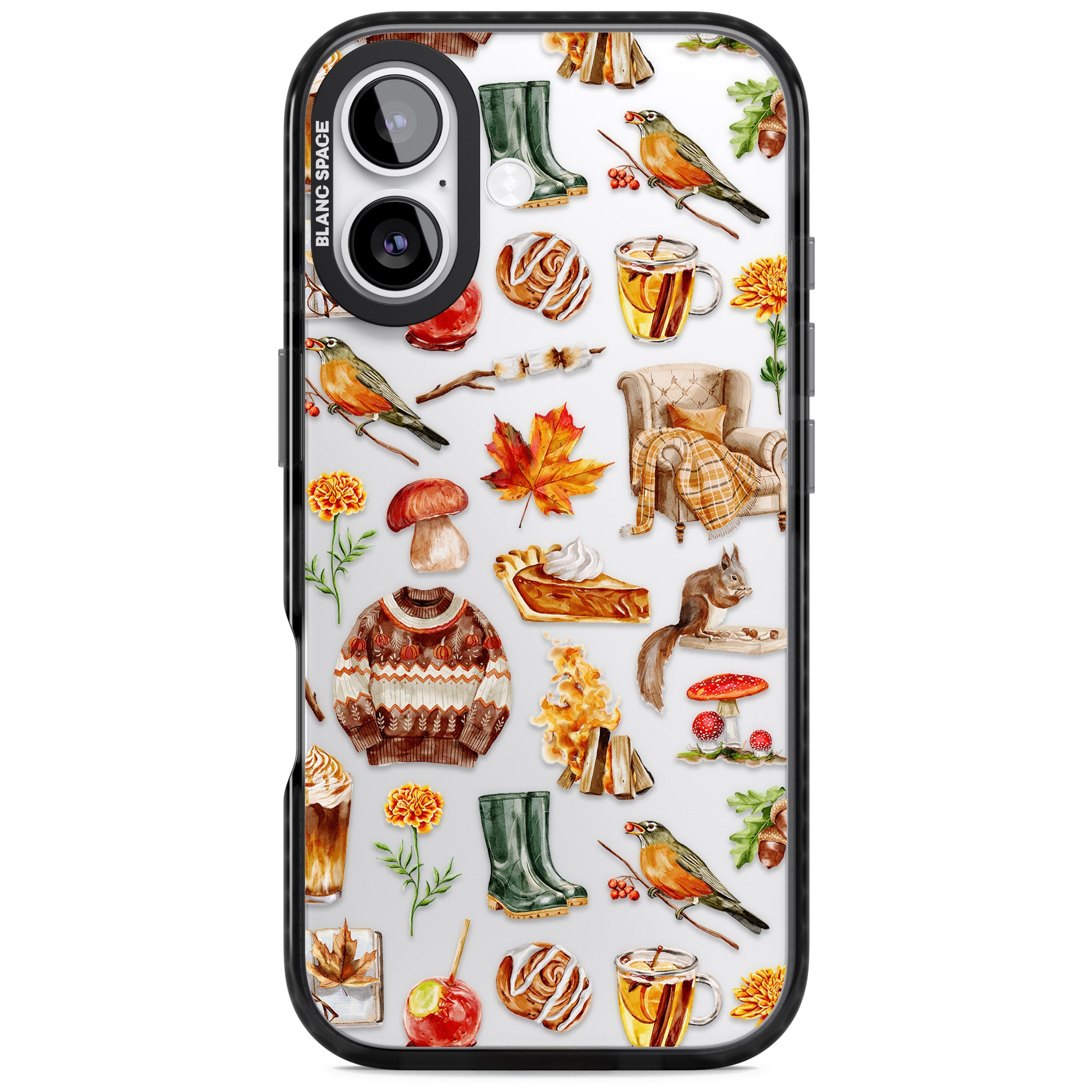 Cozy Autumn Aesthetic iPhone 17 Impact Black Phone Case