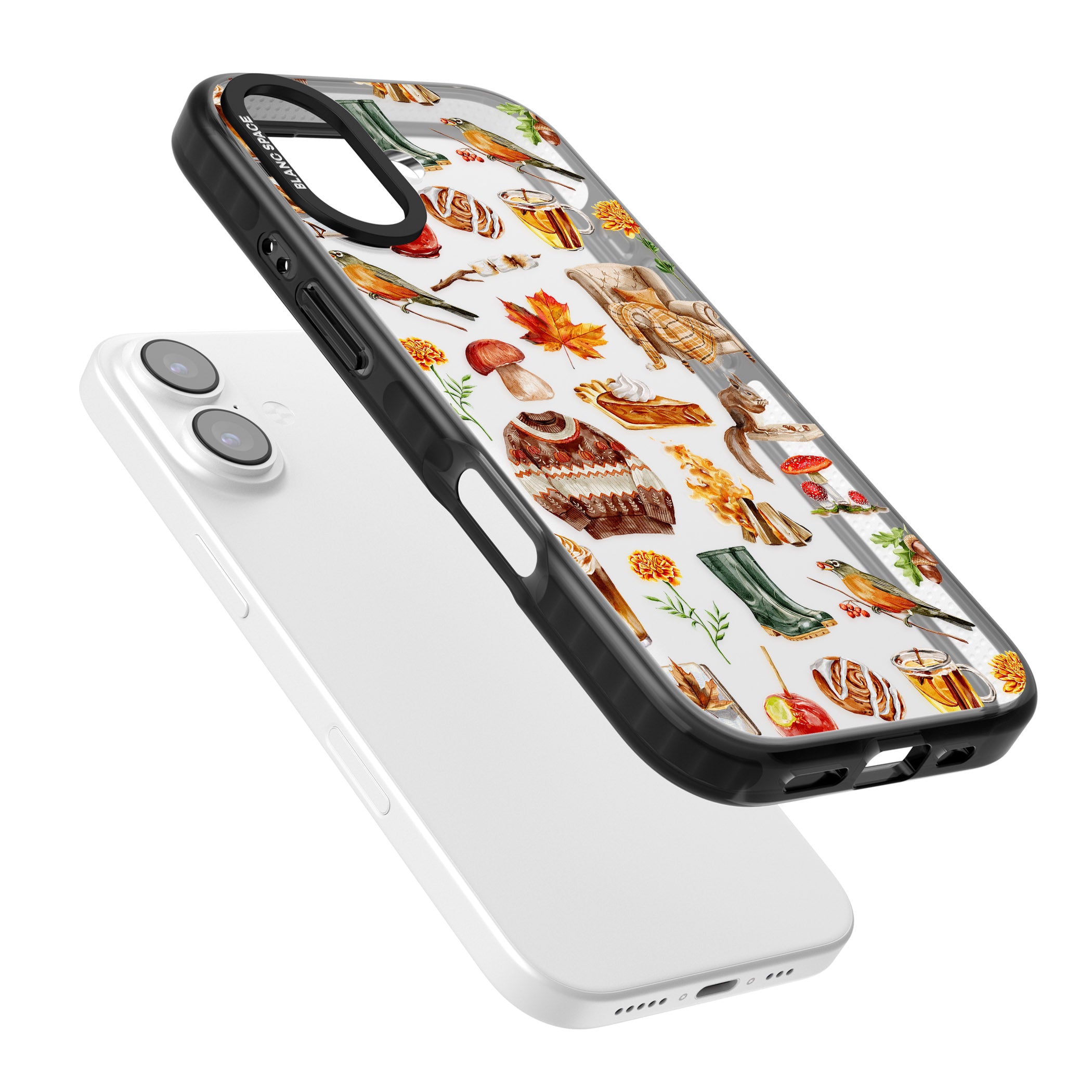 Cozy Autumn Aesthetic iPhone 17 Impact Black Phone Case Colours