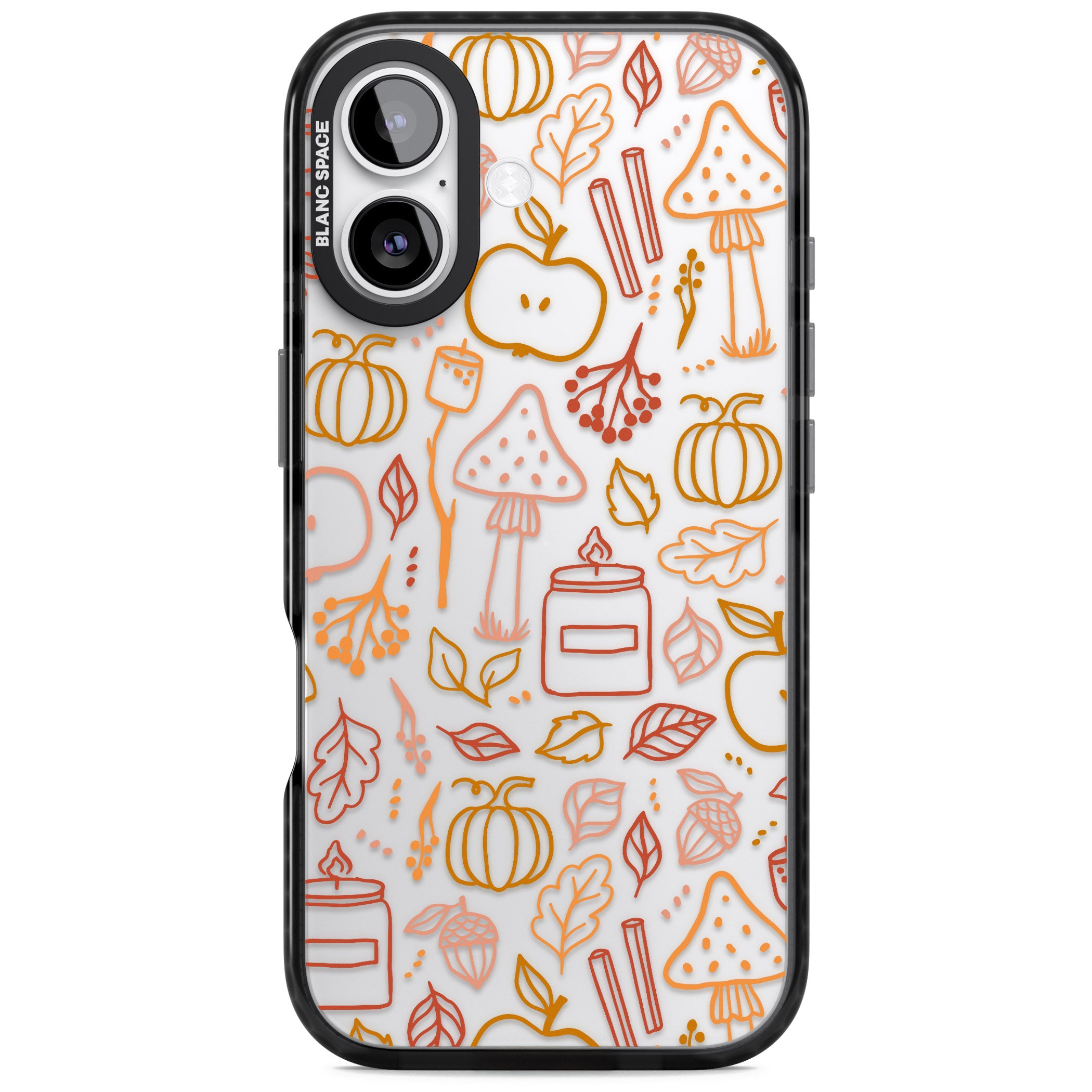 Autumn Line Pattern iPhone 17 Impact Black Phone Case