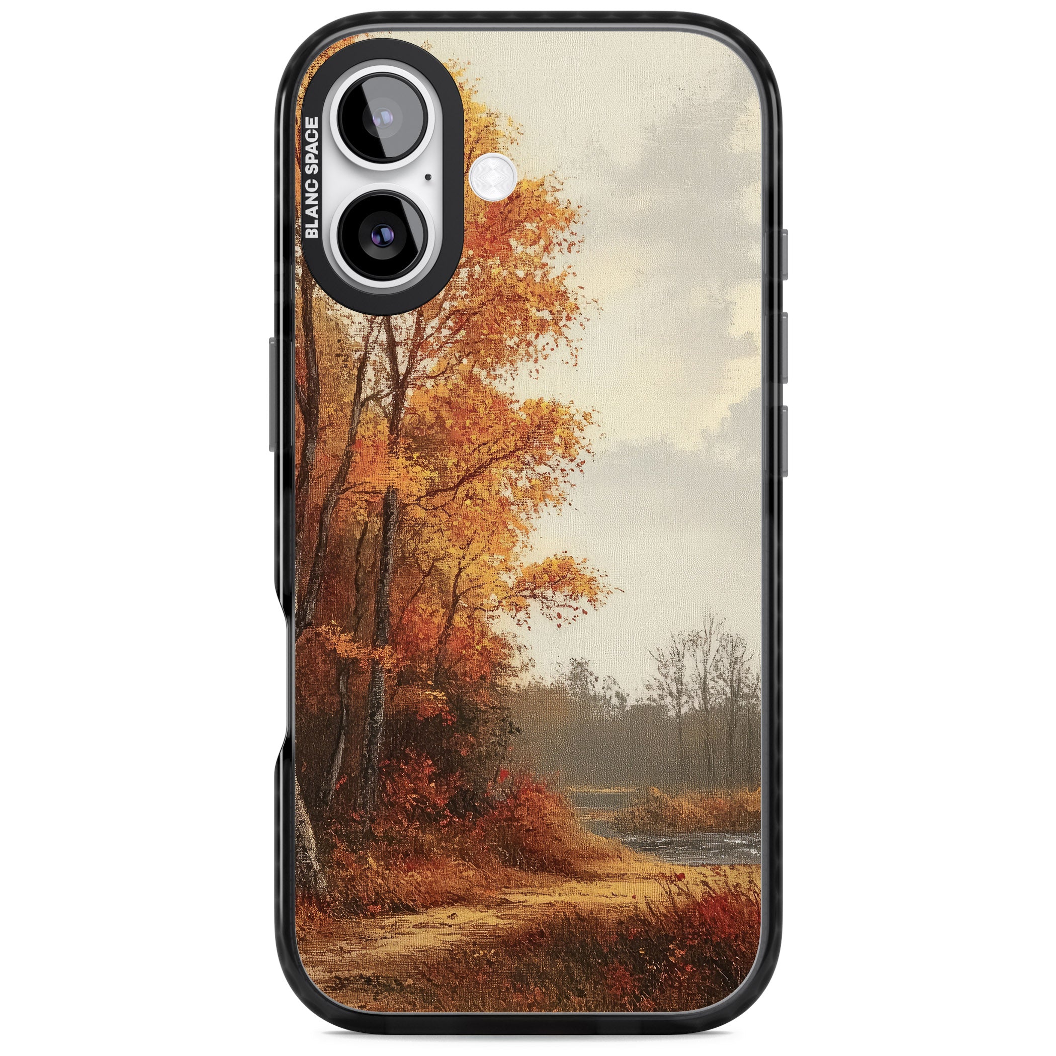 Vintage Autumn Oil Painting iPhone 17 Impact Black Phone Case