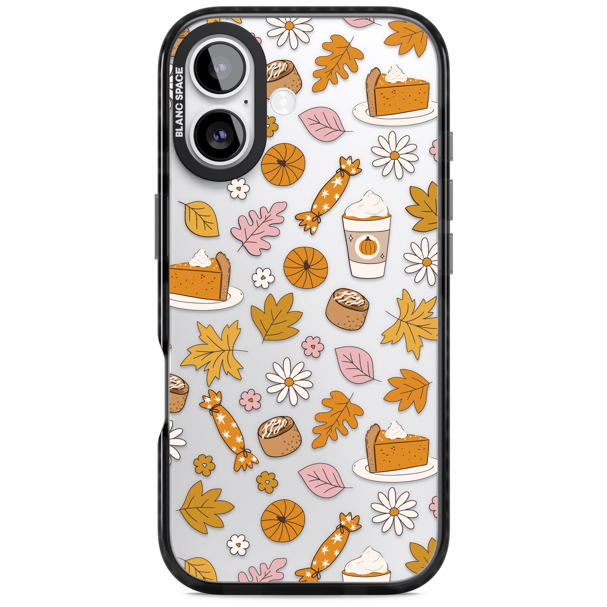 Pumpkin Spice iPhone 17 Impact Black Phone Case