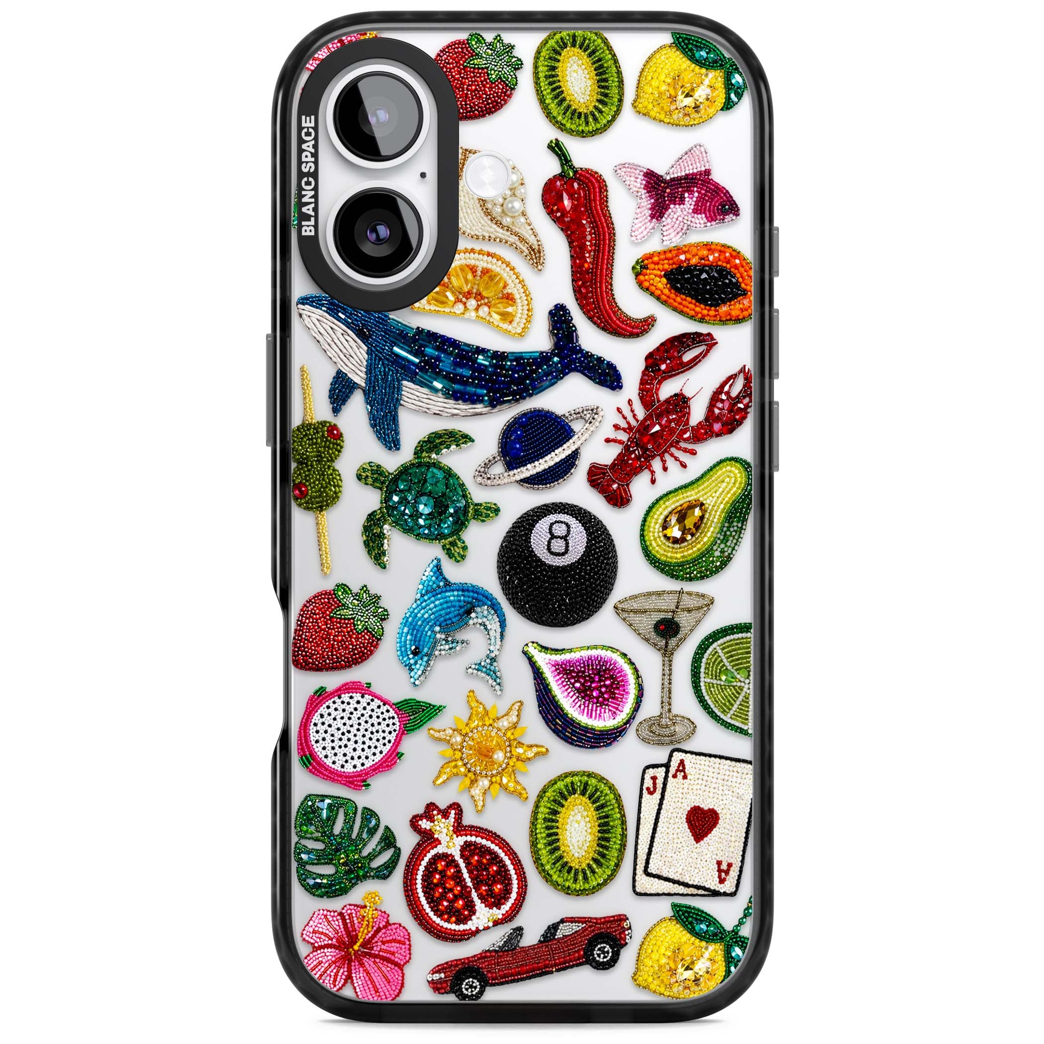 Beaded Mix cute iPhone case | Clear Impact case for iPhone 17