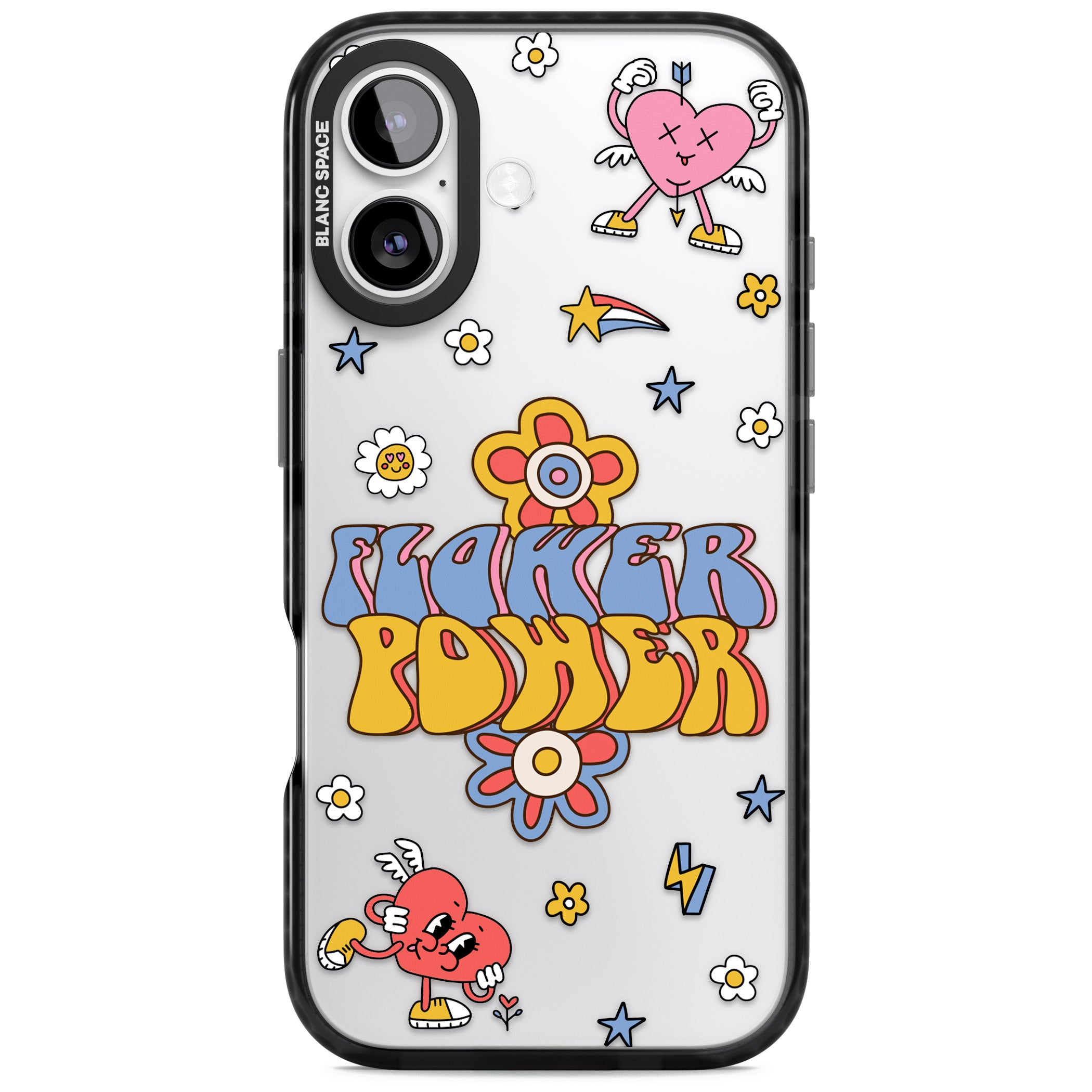 Flower Power iPhone 17 Impact Black Phone Case
