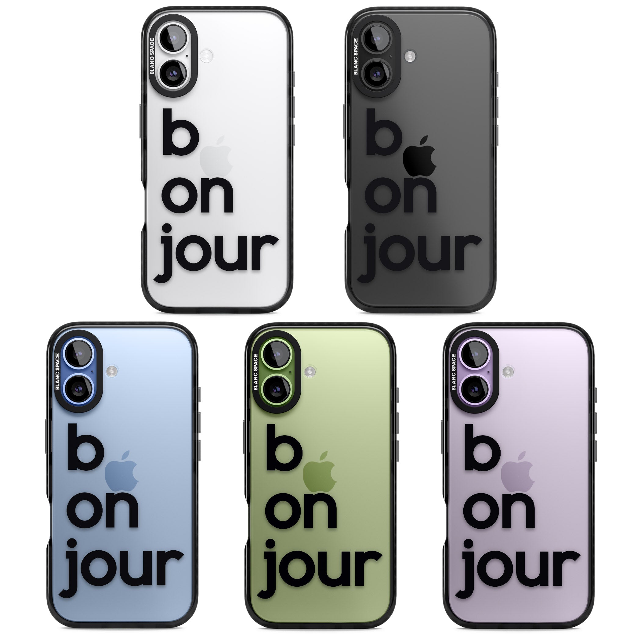Bonjour iPhone 17 Impact Black Phone Case APT Impact Protection