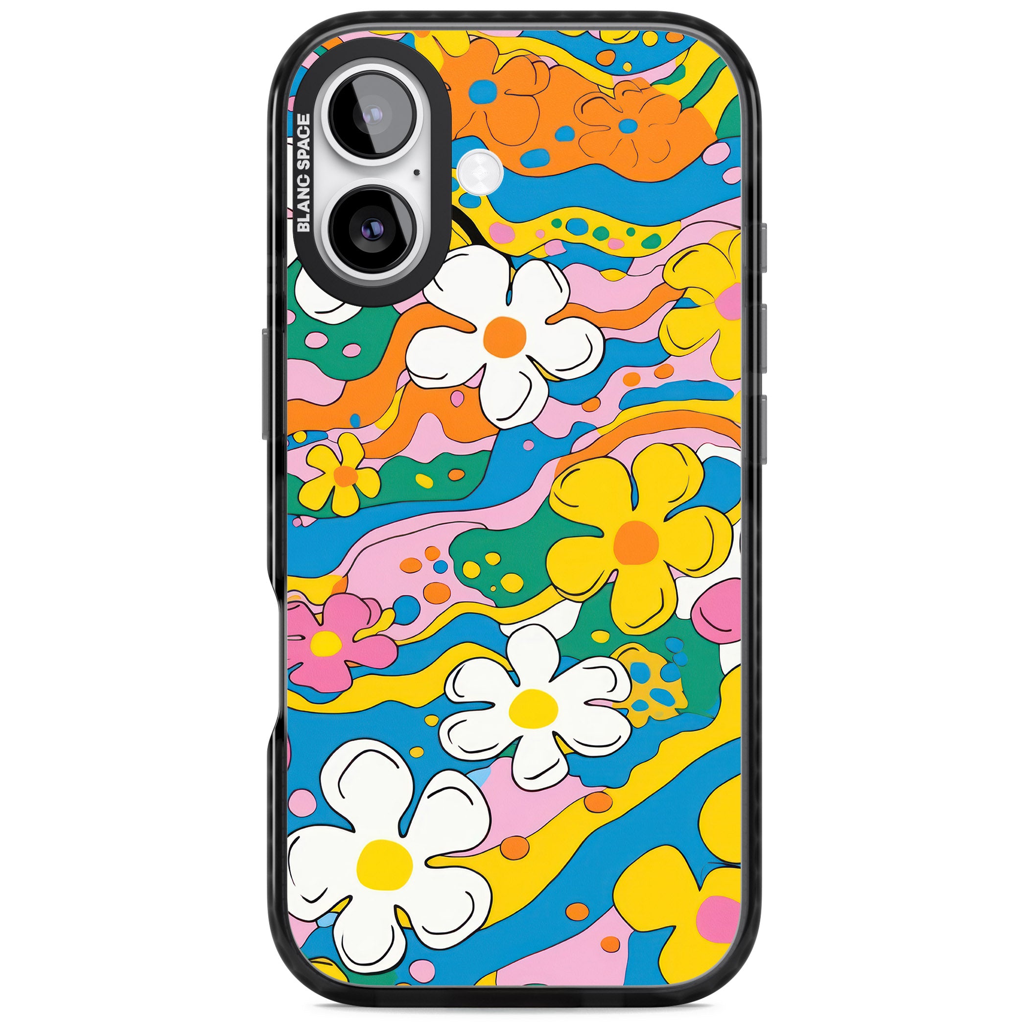 Vibrant Bloom iPhone 17 Impact Black Phone Case