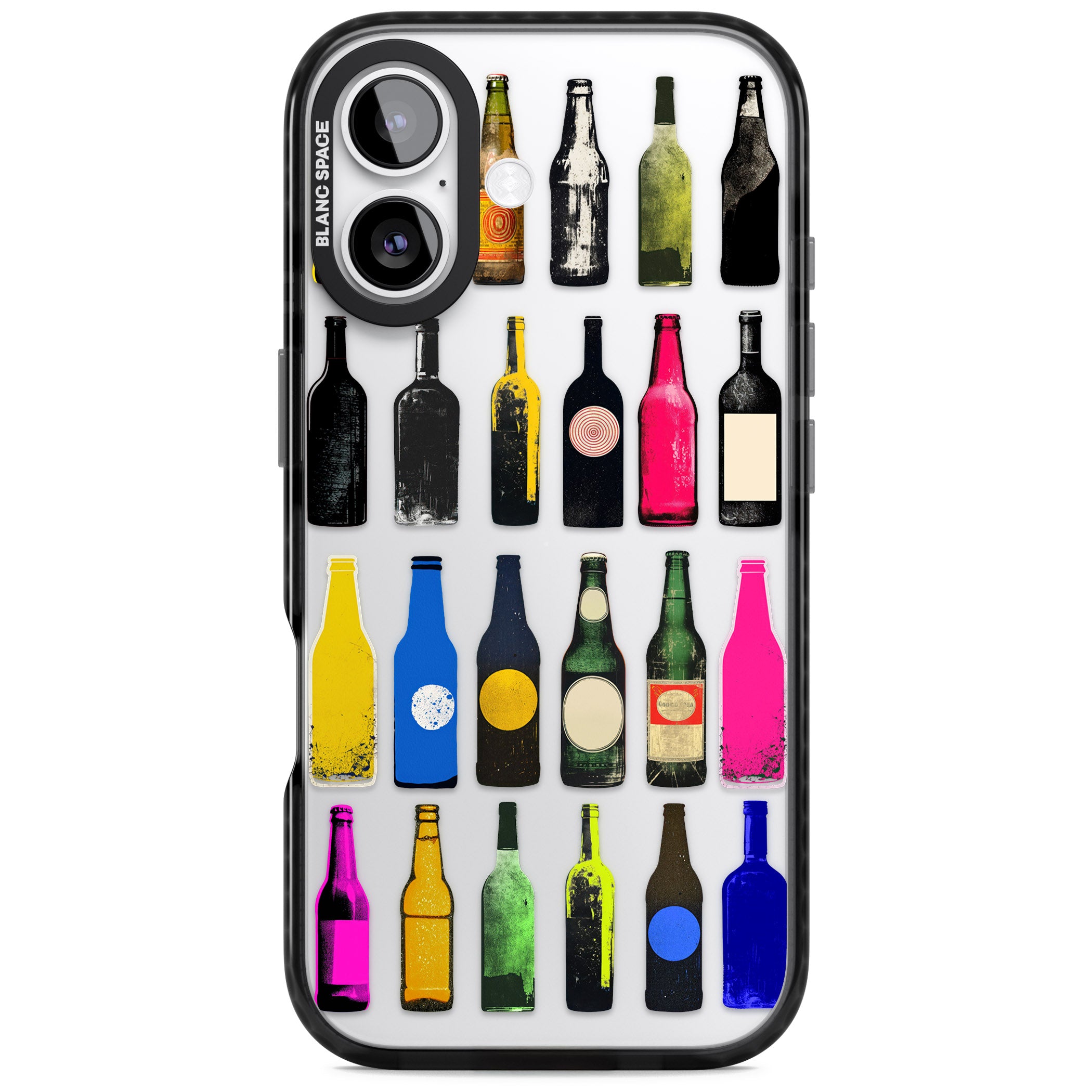 Glass Bottles iPhone 17 Impact Black Phone Case
