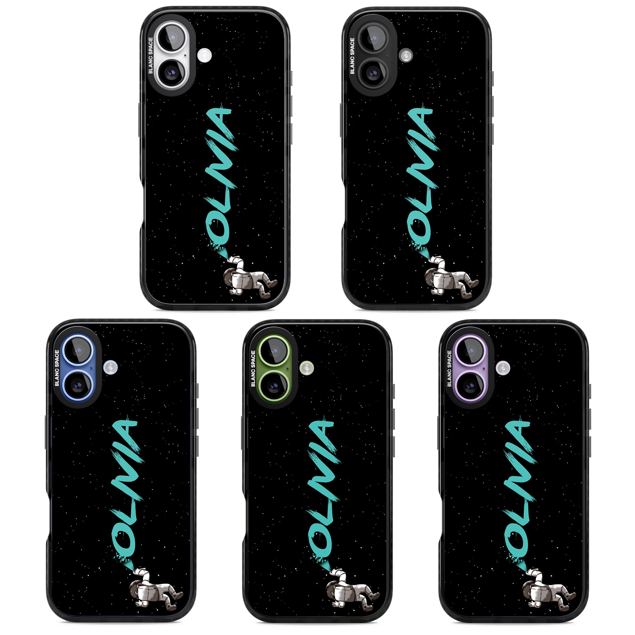 Personalised Astronaut Graffiti iPhone 17 Impact Black Phone Case APT Impact Protection