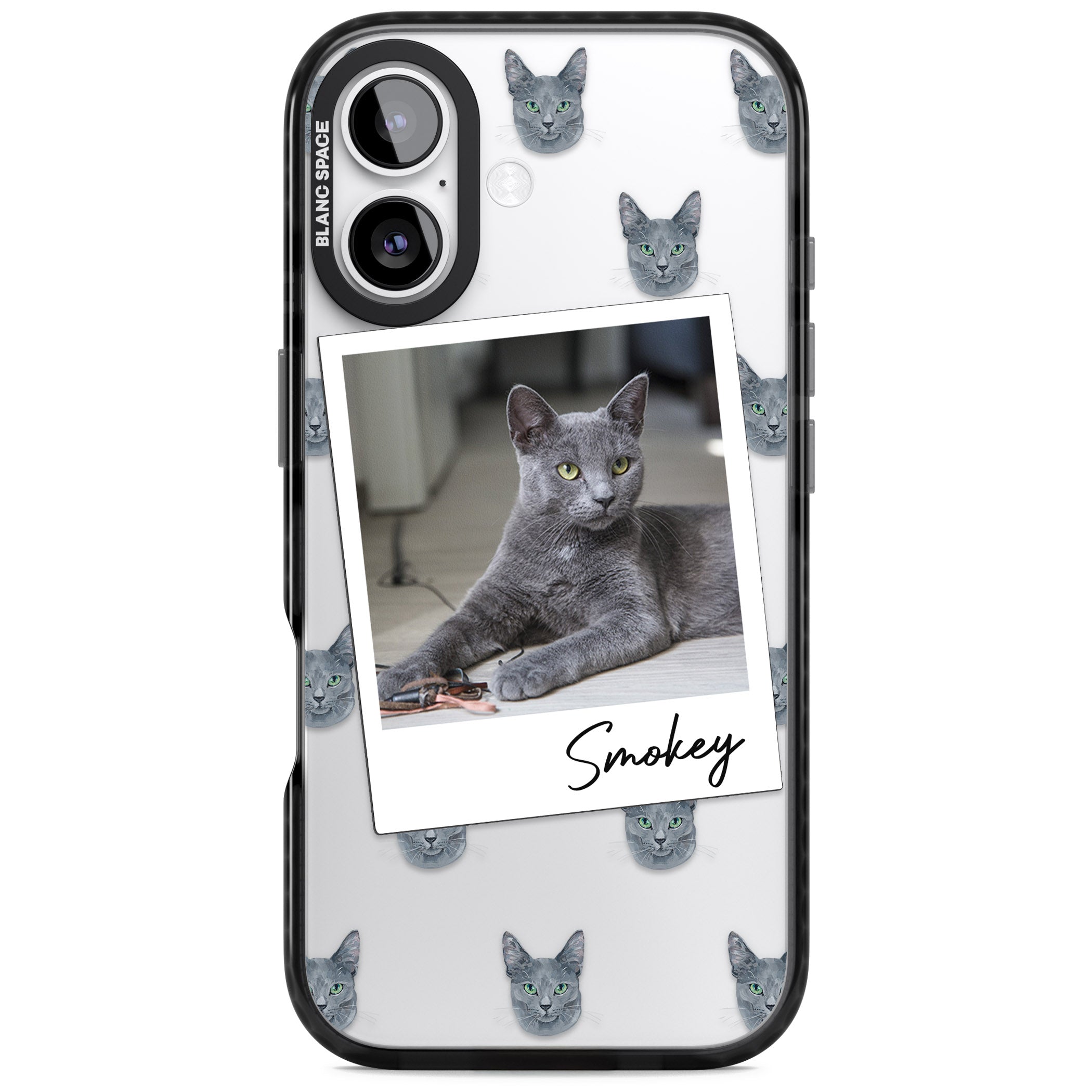 Personalised Korat Cat Photo iPhone 17 Impact Black Phone Case