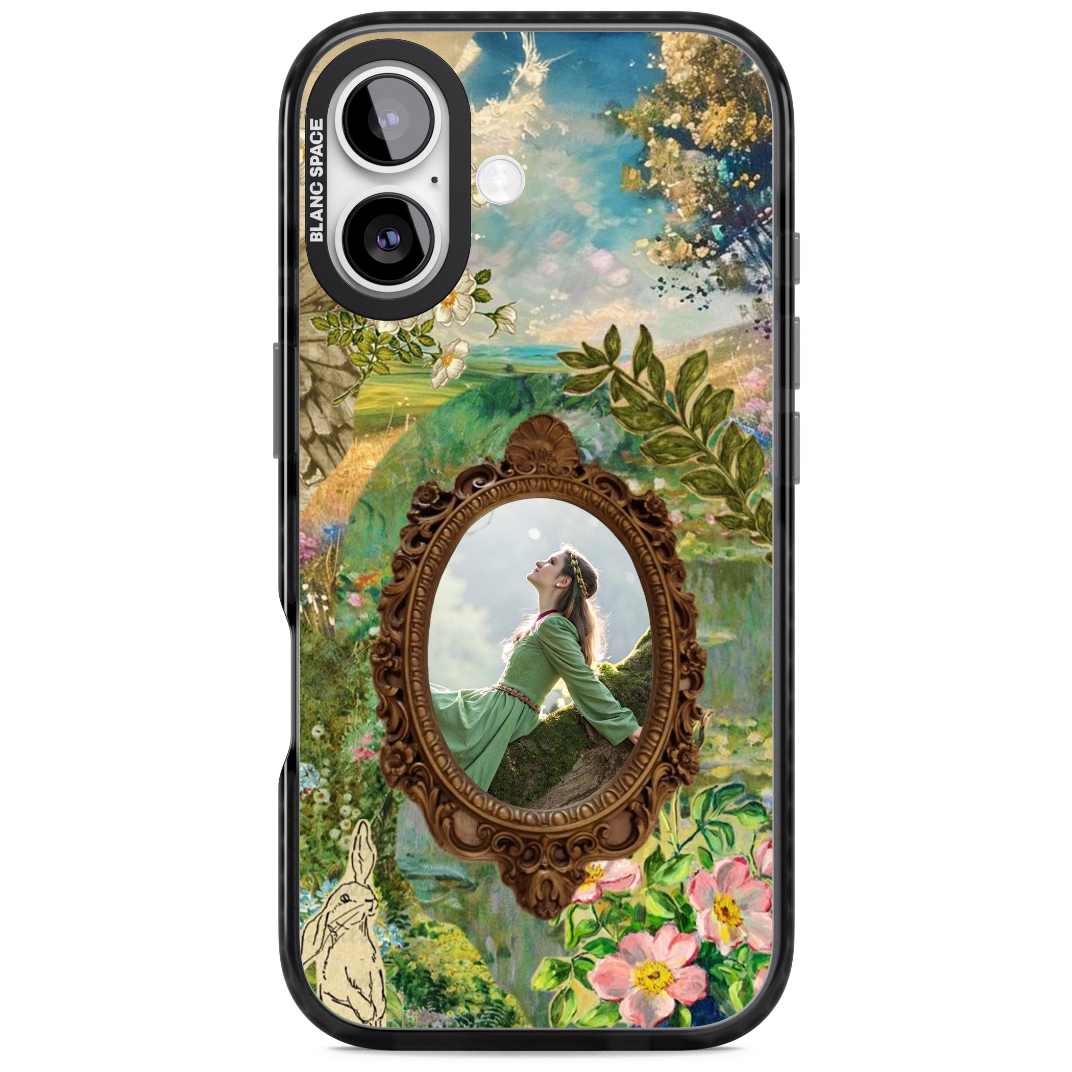 Personalised Meadow Frame iPhone 17 Impact Black Phone Case