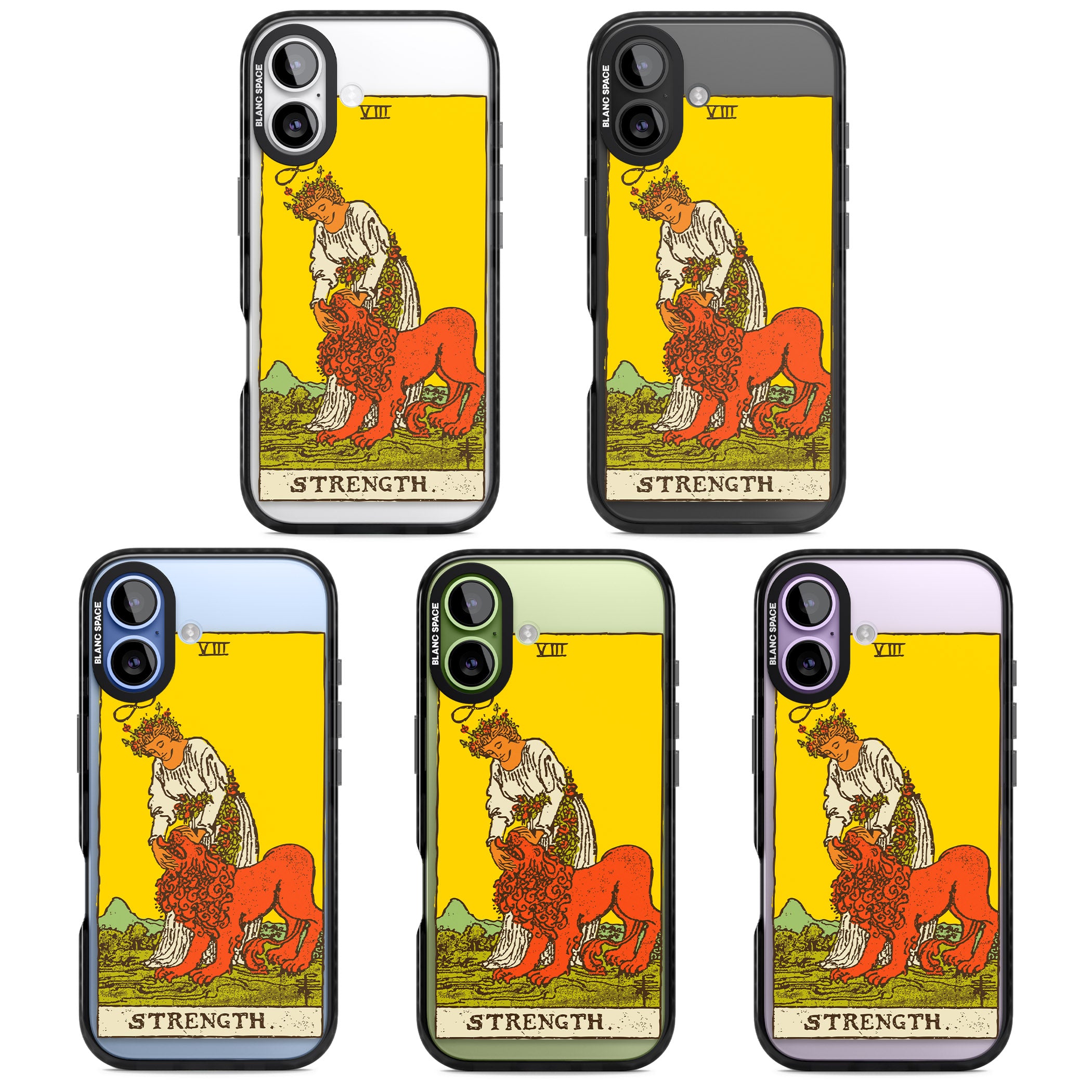 Personalised Strength Tarot Card (Color) iPhone 17 Impact Black Phone Case APT Impact Protection