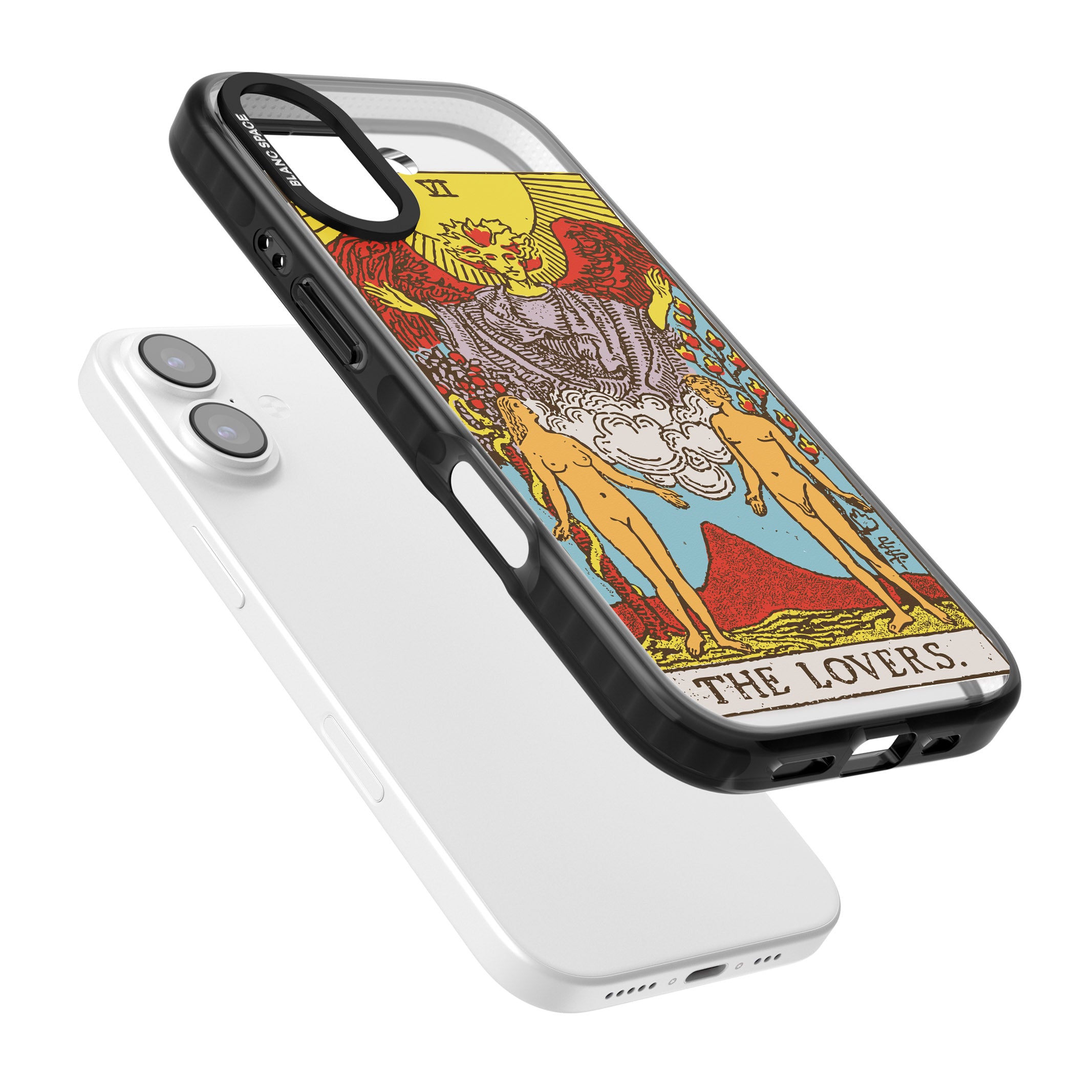 Personalised The Lovers Tarot Card (Color) iPhone 17 Impact Black Phone Case Colours
