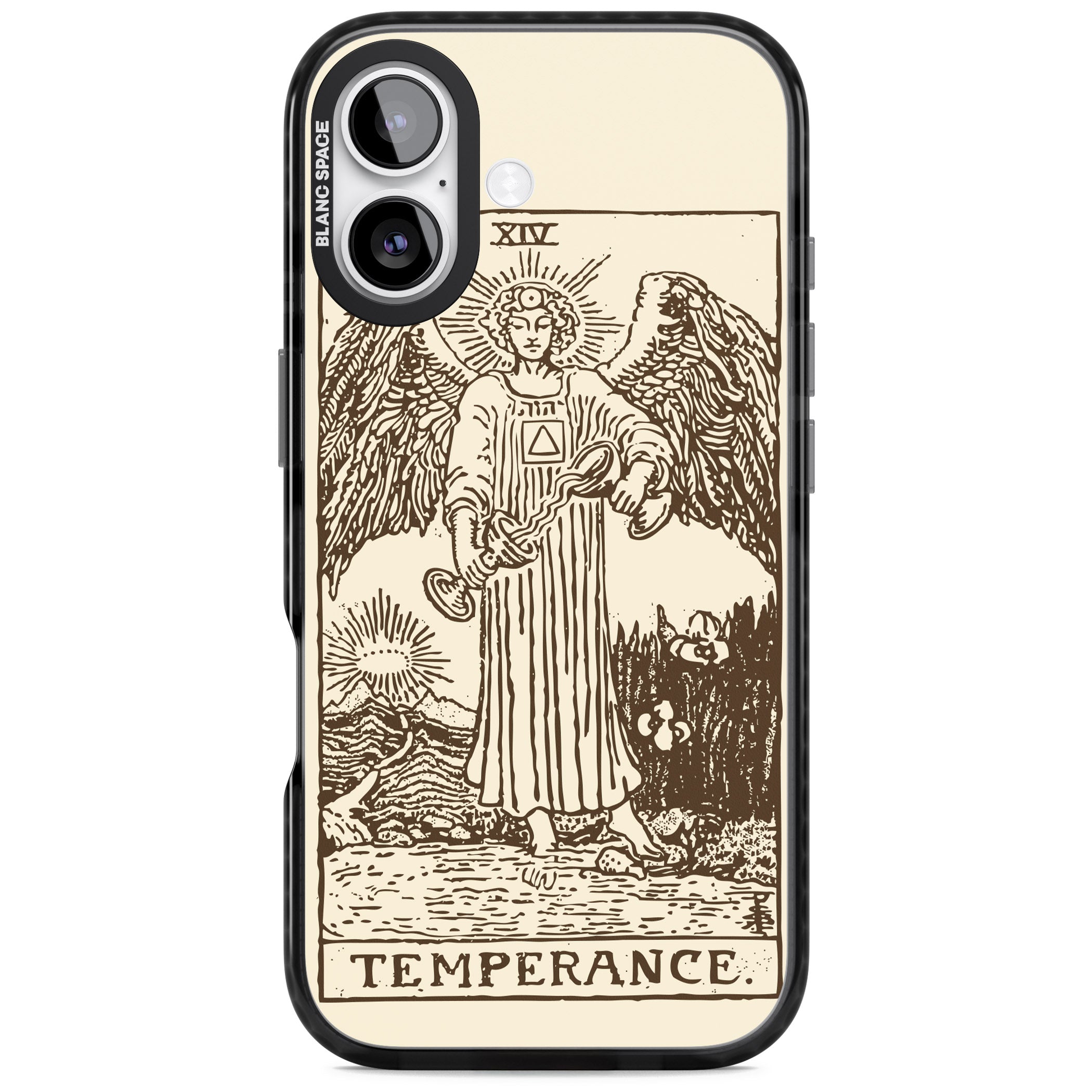 Personalised Temperance Tarot Card (Cream) iPhone 17 Impact Black Phone Case