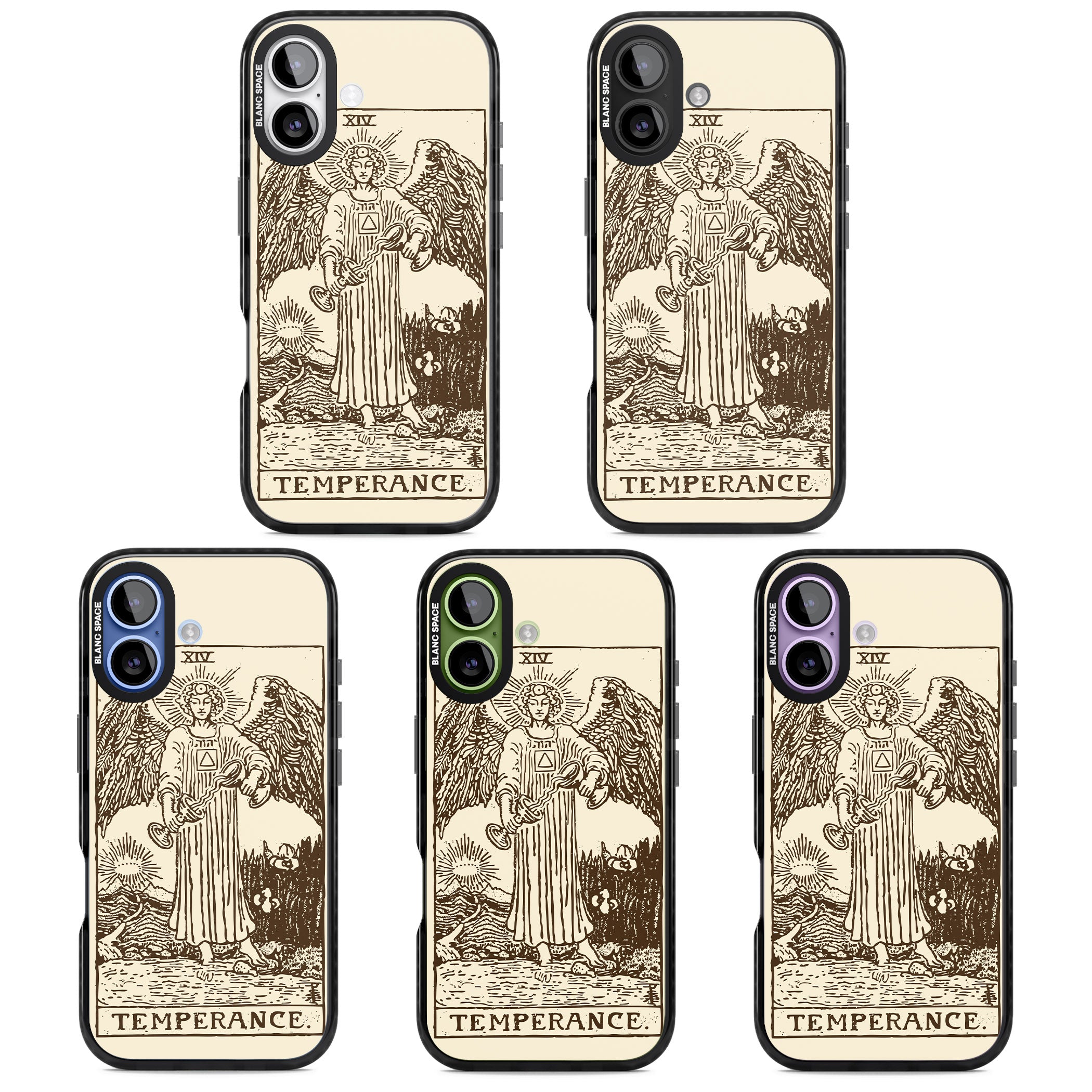 Personalised Temperance Tarot Card (Cream) iPhone 17 Impact Black Phone Case APT Impact Protection