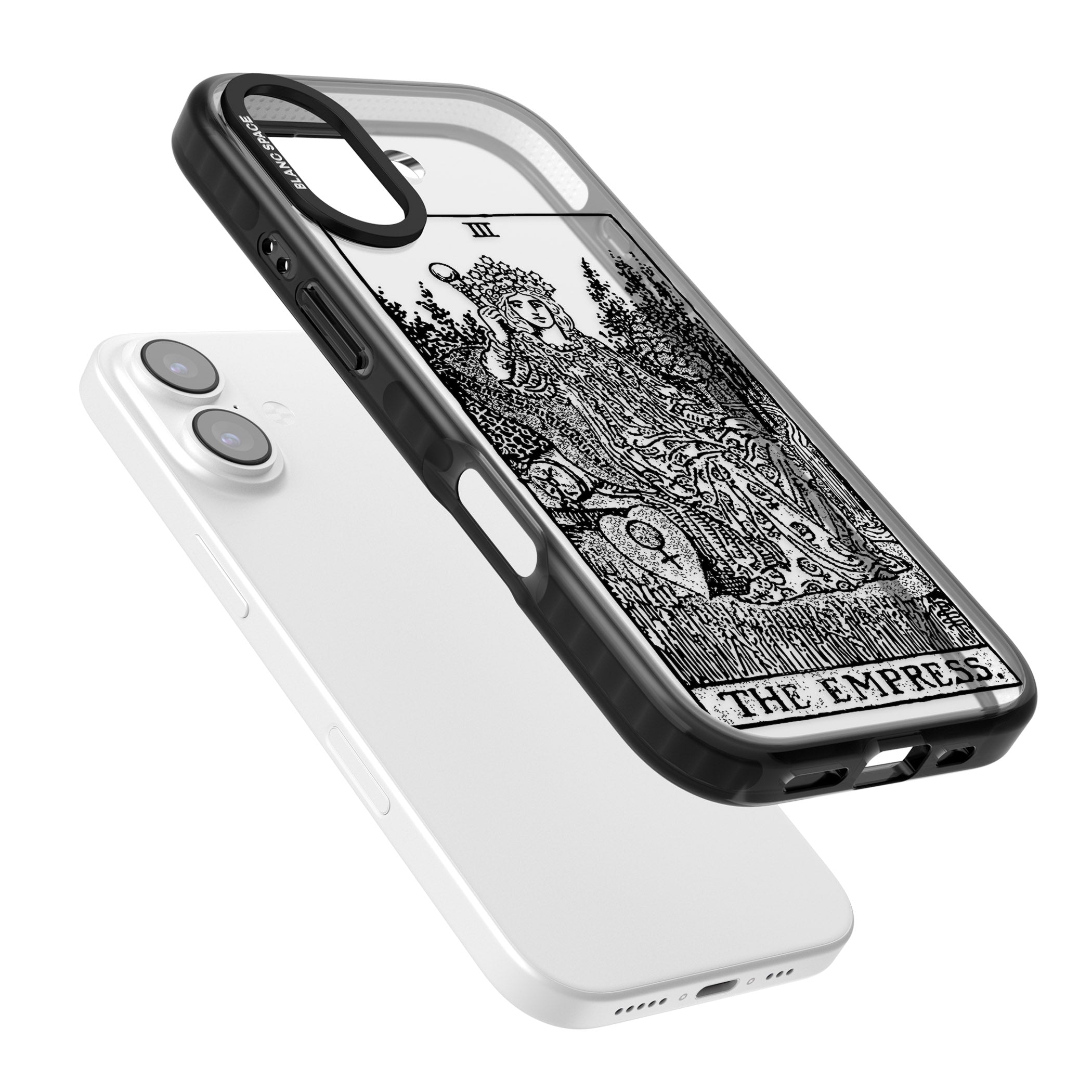 Personalised The Empress Tarot Card (Clear) iPhone 17 Impact Black Phone Case Colours