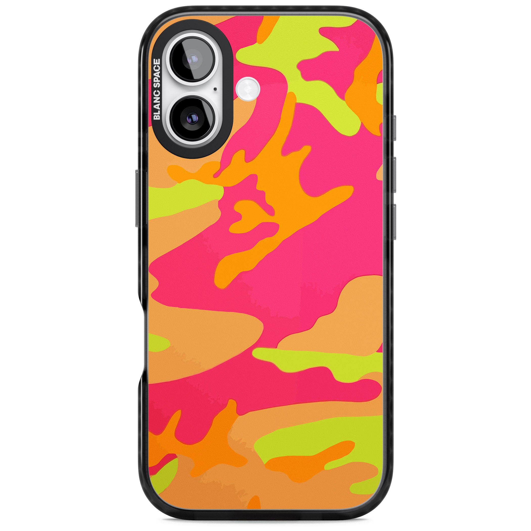 Neon Camo iPhone 17 Impact Black Phone Case
