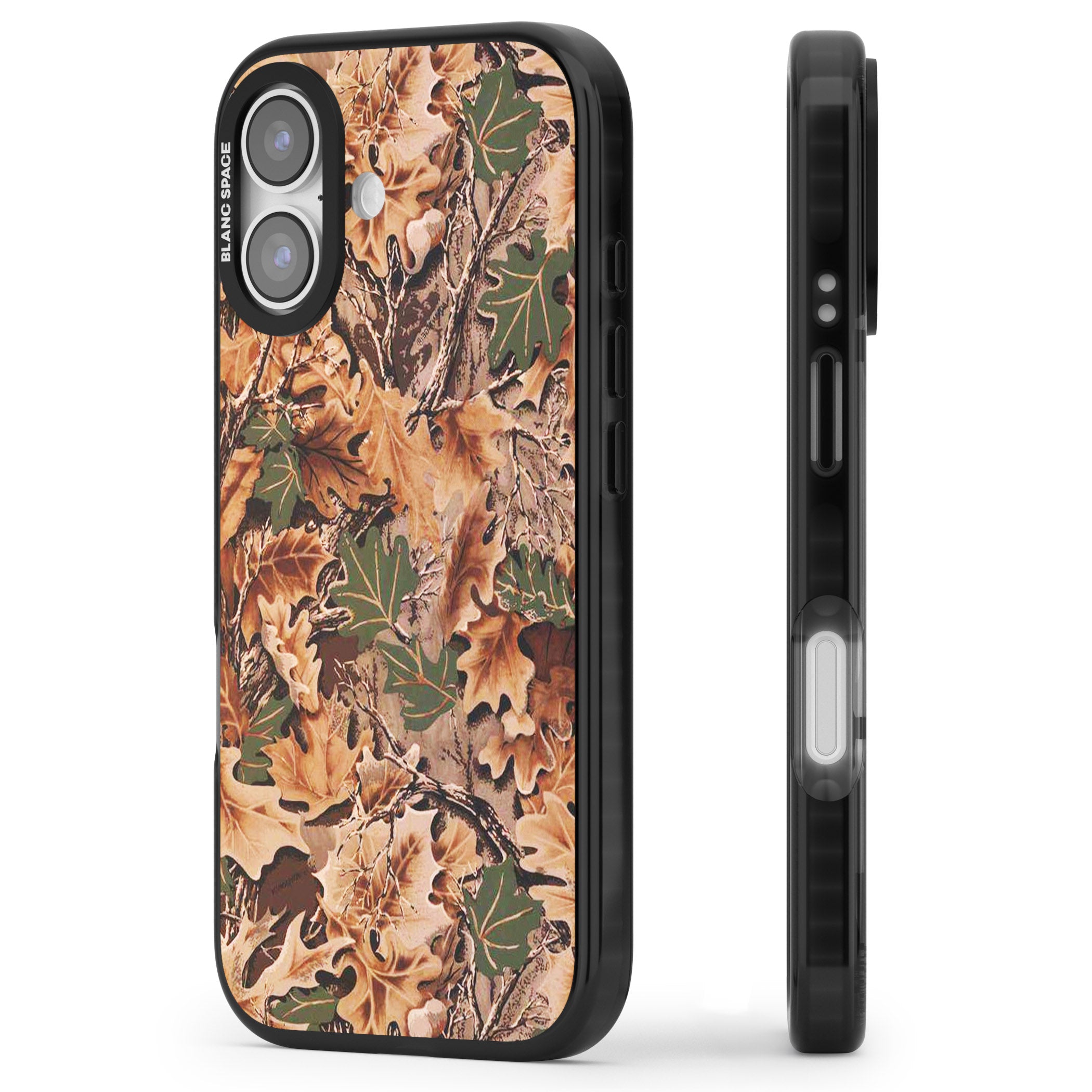 Realtree Camo iPhone 17 Impact Black Phone Case Side Profile