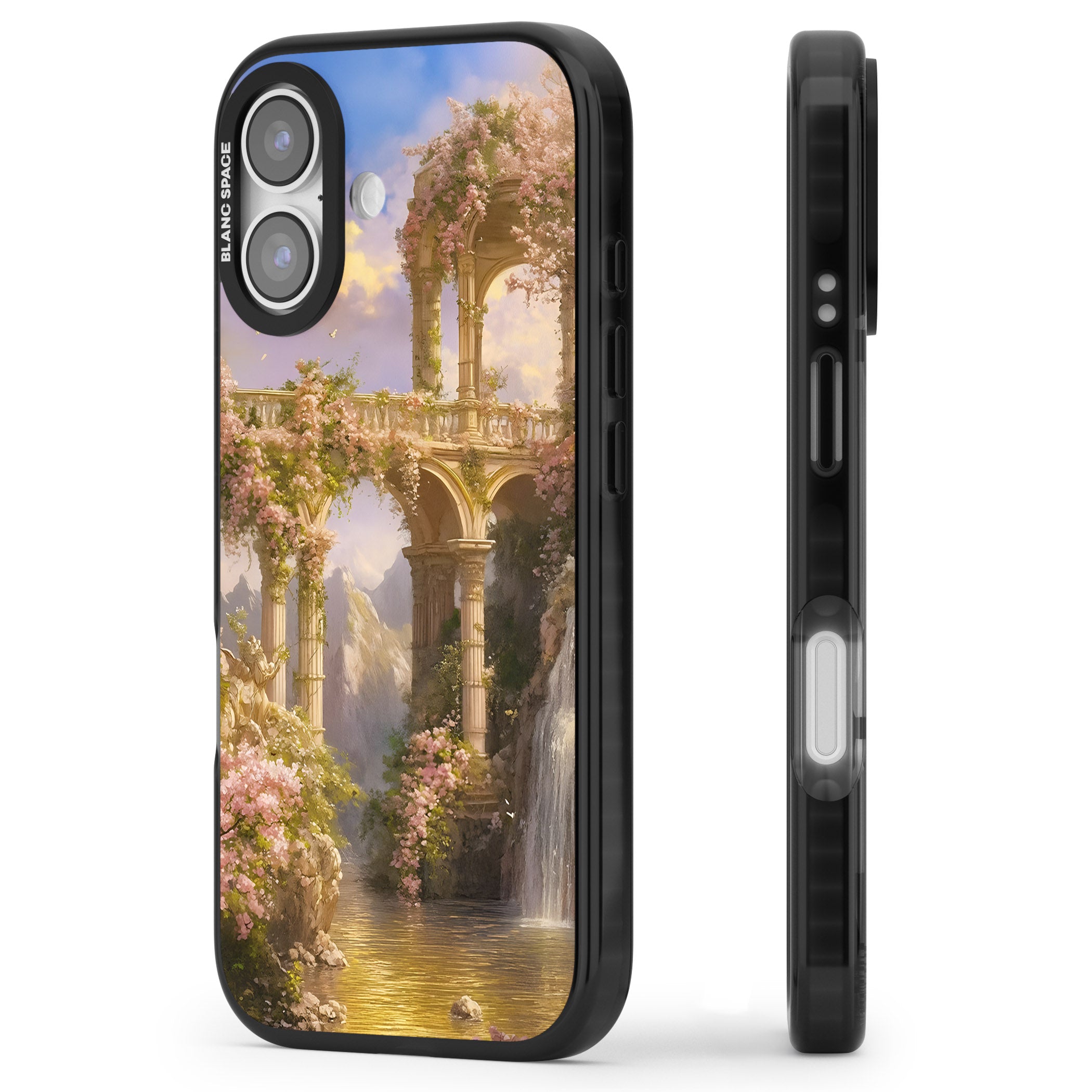 Castle River iPhone 17 Impact Black Phone Case Side Profile