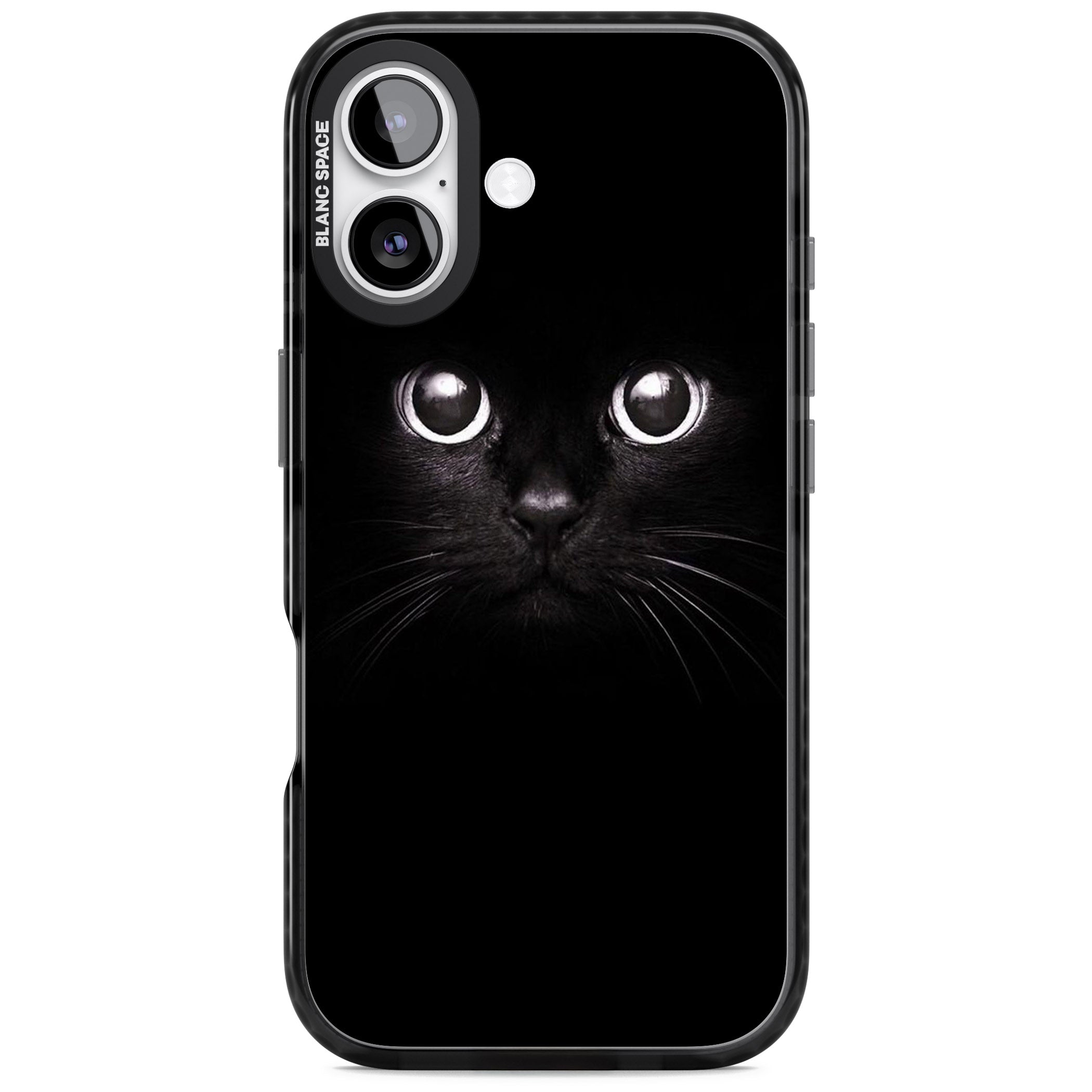 Black Cat iPhone 17 Impact Black Phone Case
