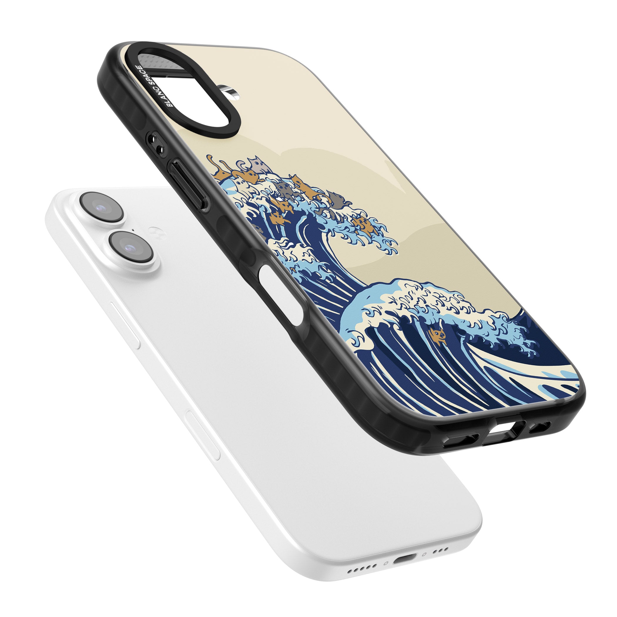 The Great Cat Wave iPhone 17 Impact Black Phone Case Colours