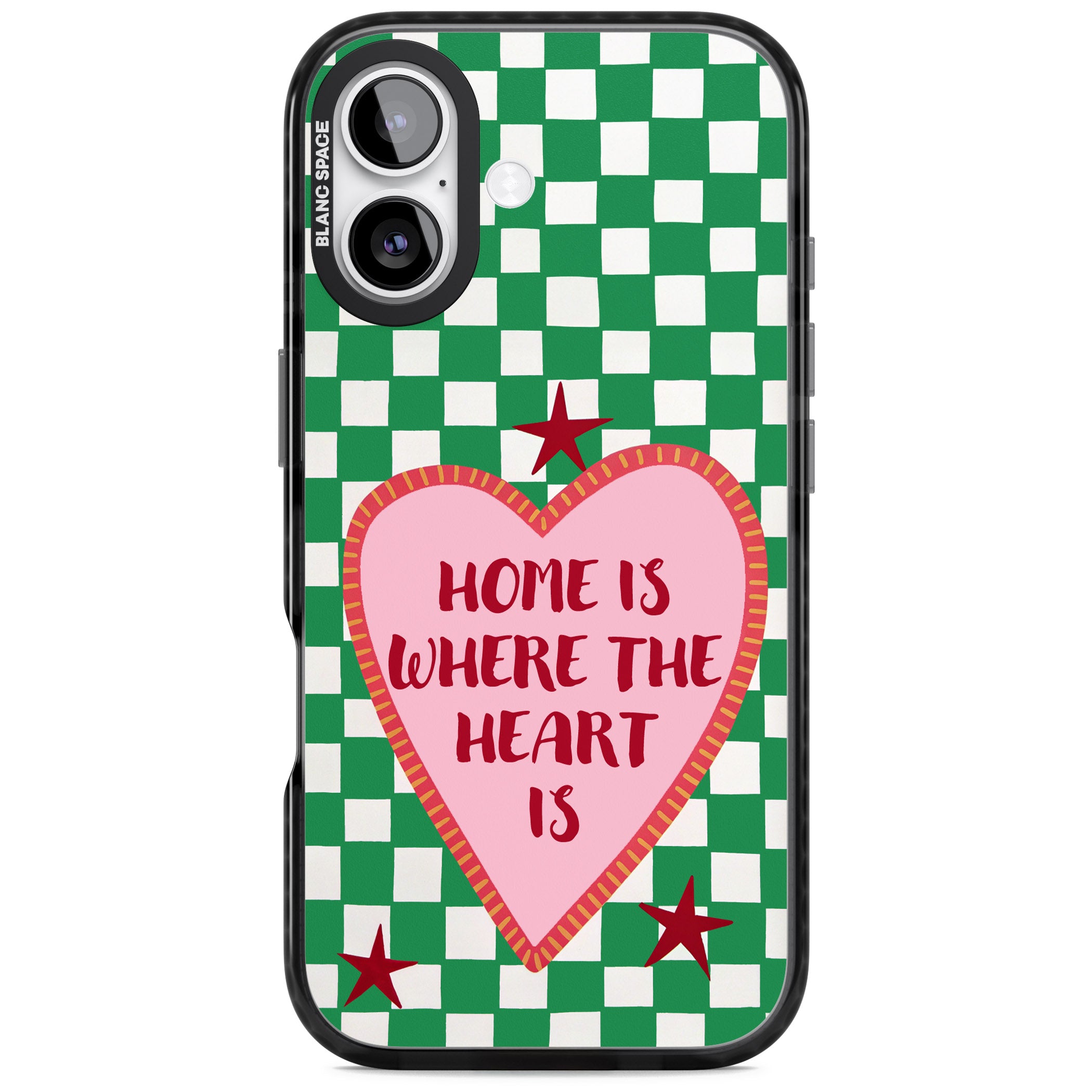 Home Is Where The Heart Is iPhone 17 Impact Black Phone Case