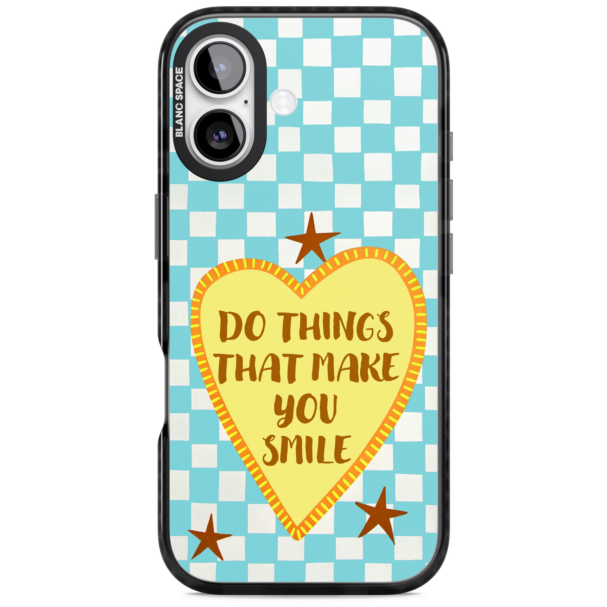 Do Things That Make You Smile iPhone 17 Impact Black Phone Case