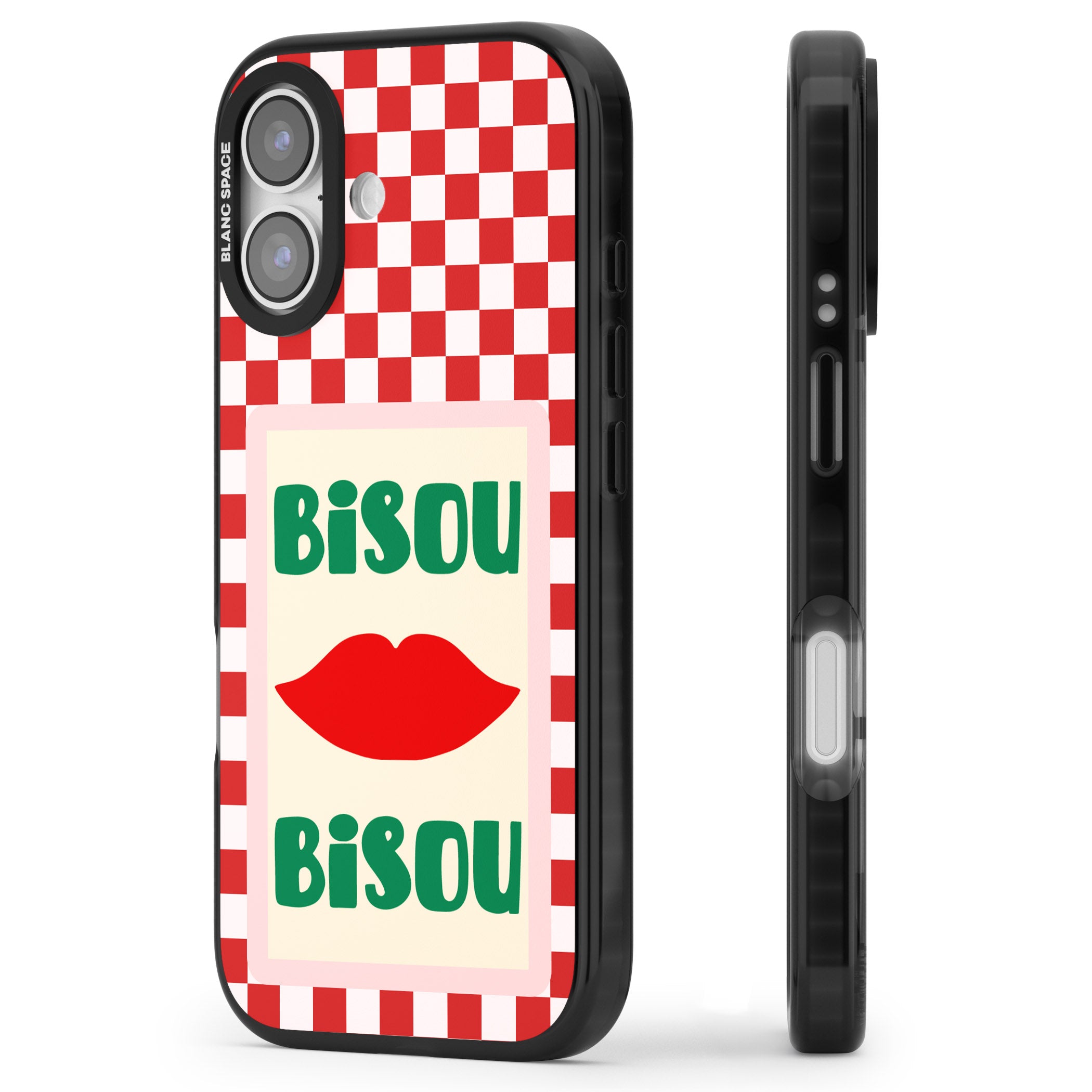 Bisou iPhone 17 Impact Black Phone Case Side Profile