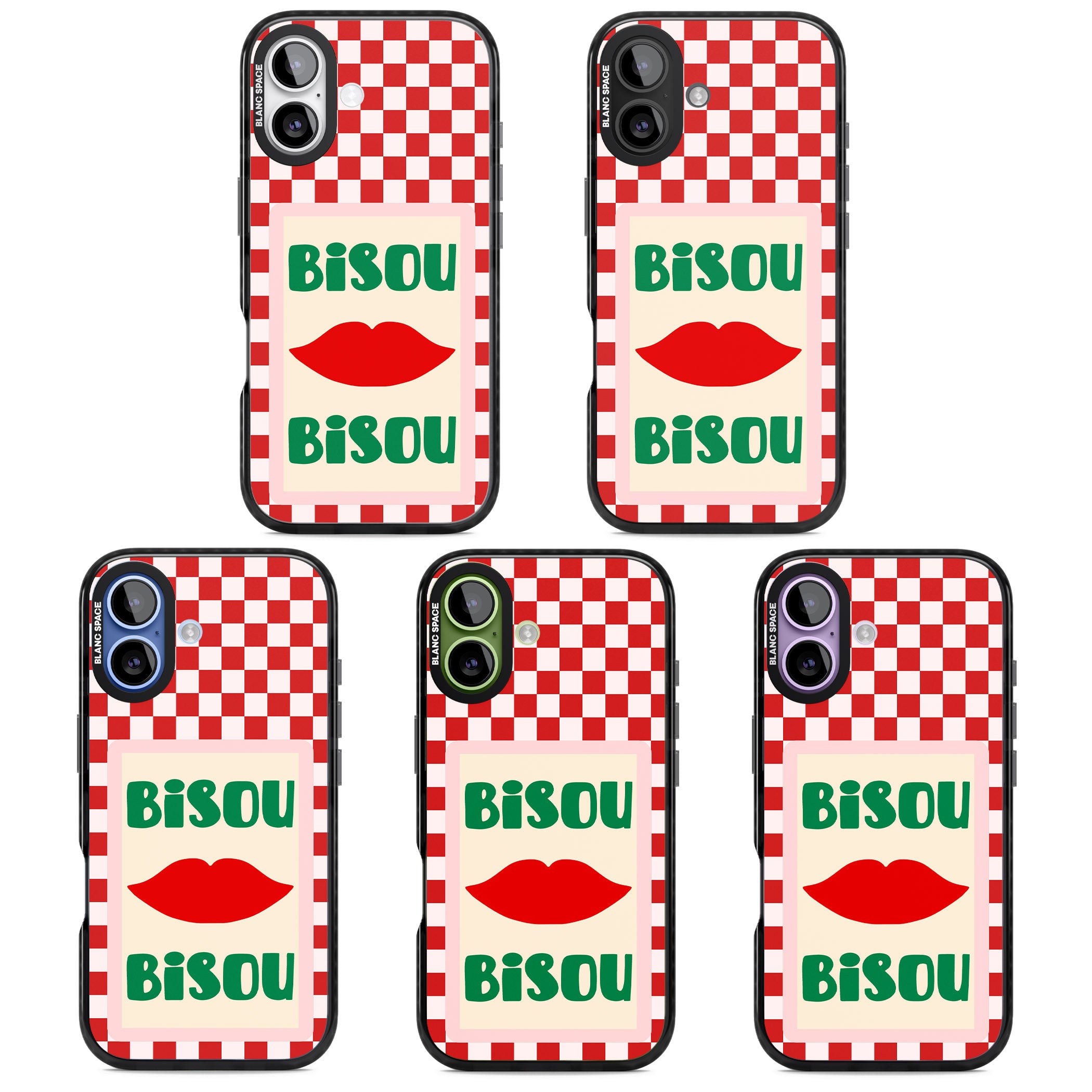 Bisou iPhone 17 Impact Black Phone Case APT Impact Protection