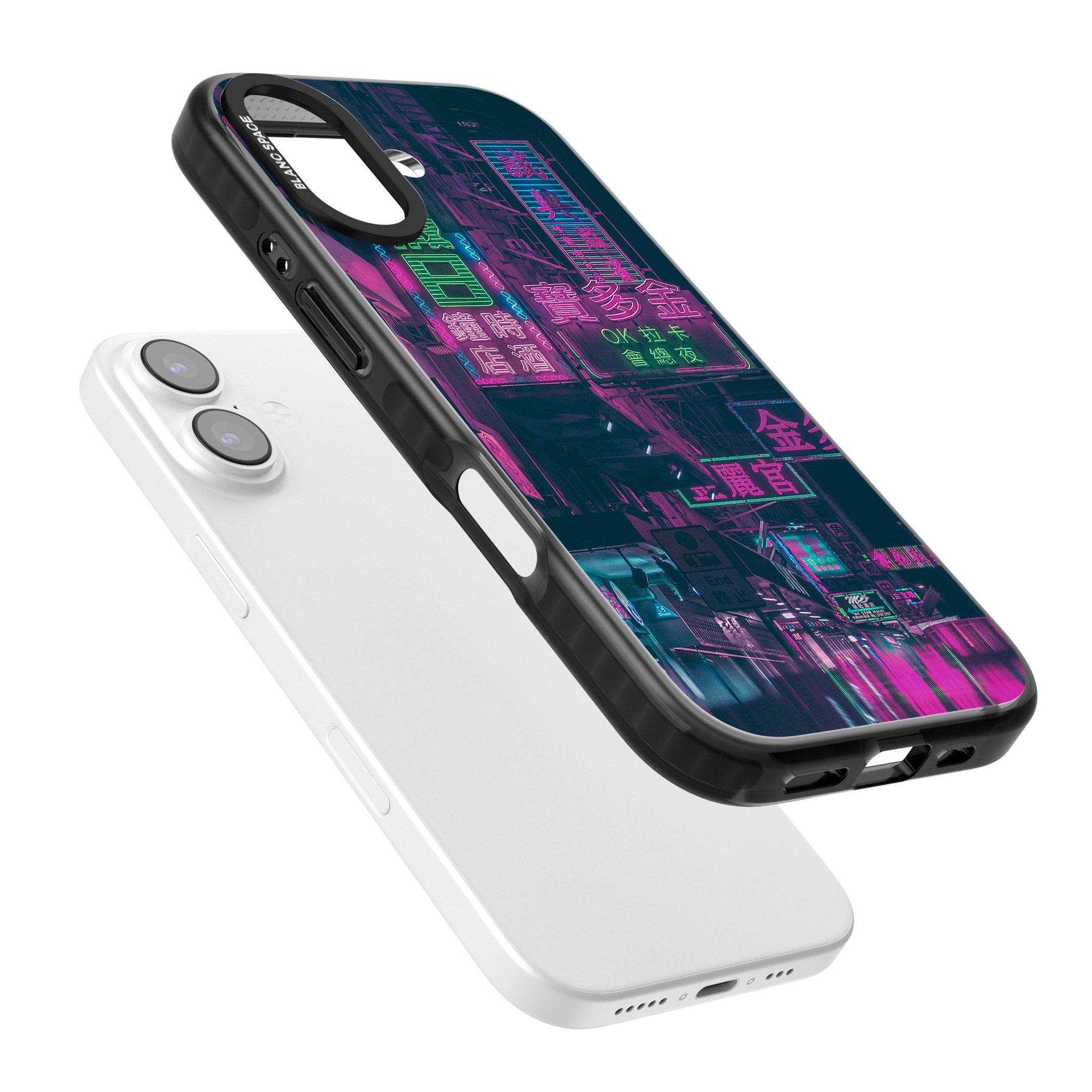 Neon Night Strip iPhone 17 Impact Black Phone Case Colours