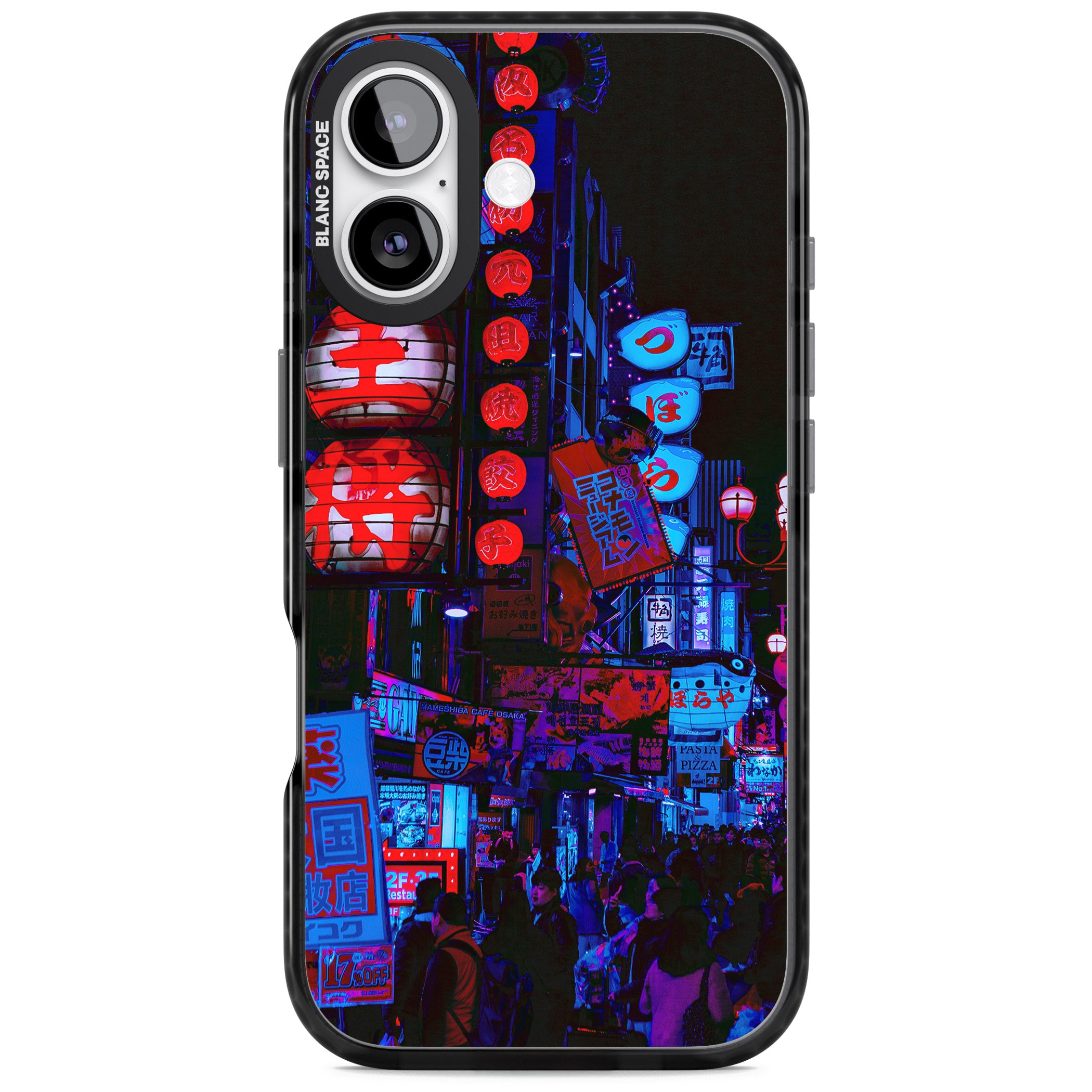 Neon City Nights iPhone 17 Impact Black Phone Case