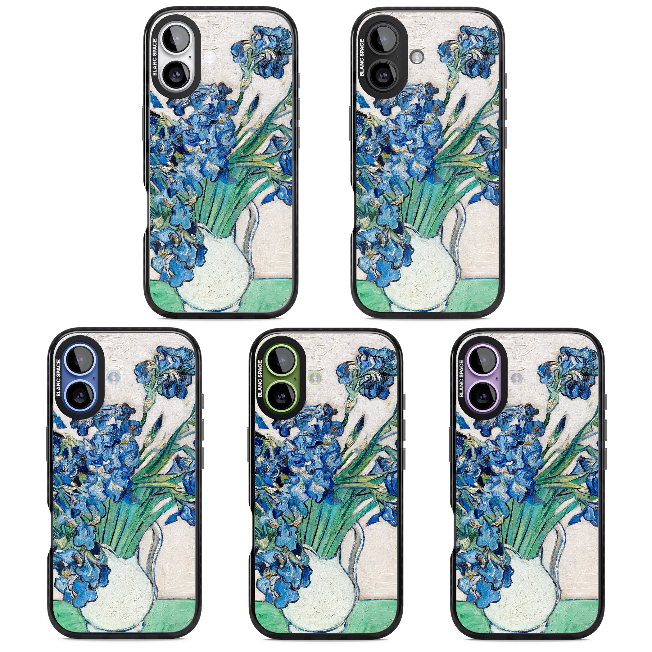 Irises By Vincent Van Gogh iPhone 17 Impact Black Phone Case APT Impact Protection