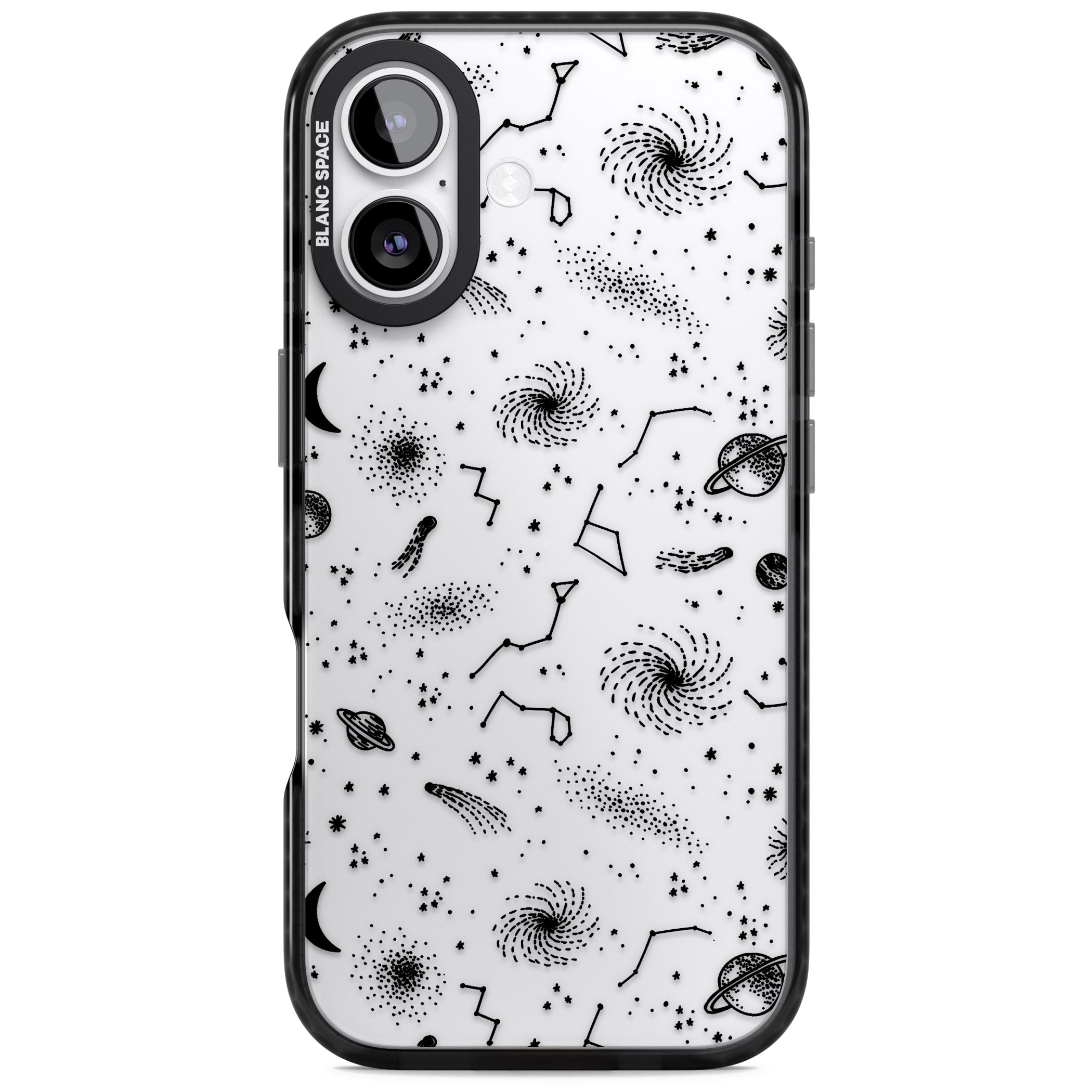 Galactic Sketch iPhone 17 Impact Black Phone Case