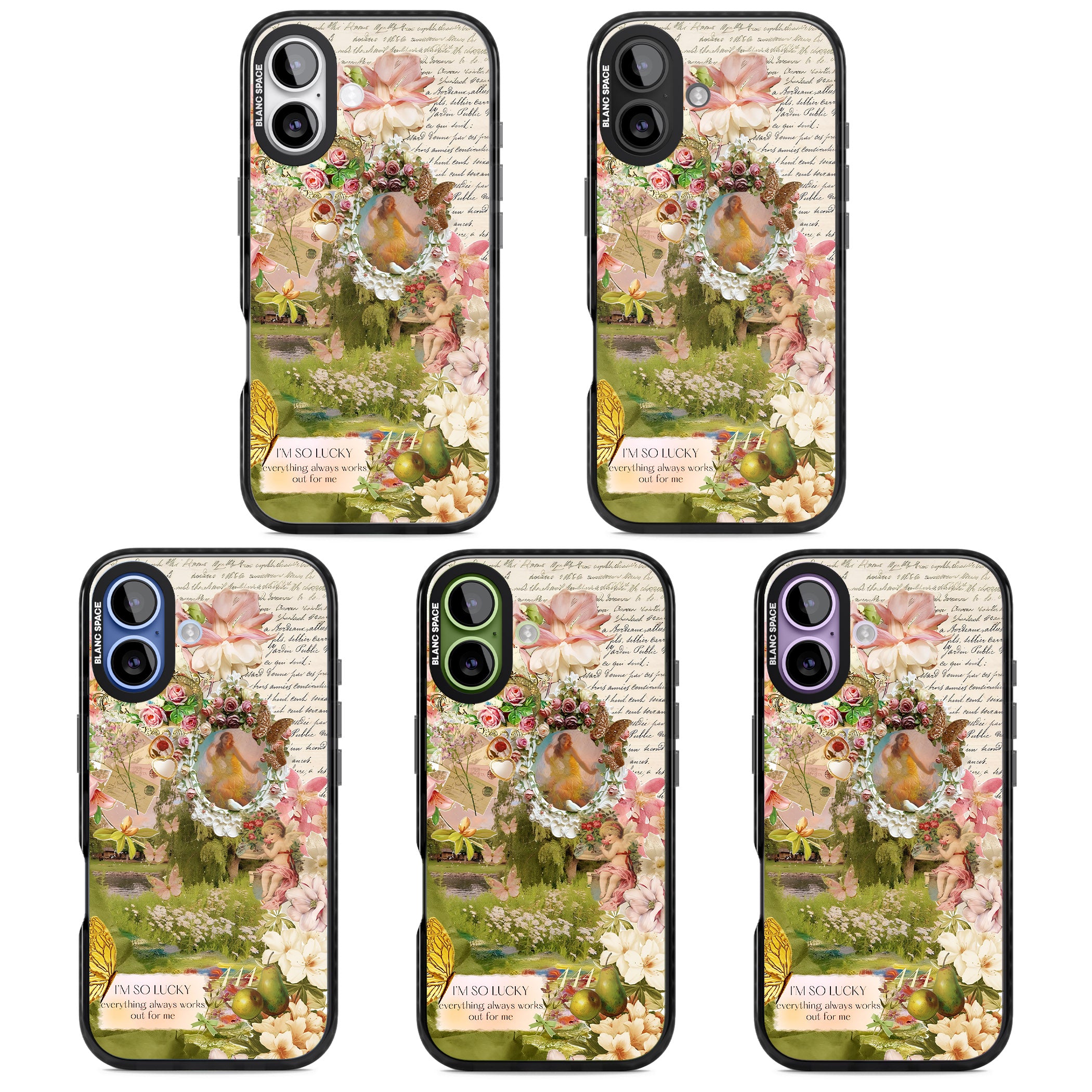 Nature in Pink iPhone 17 Impact Black Phone Case APT Impact Protection