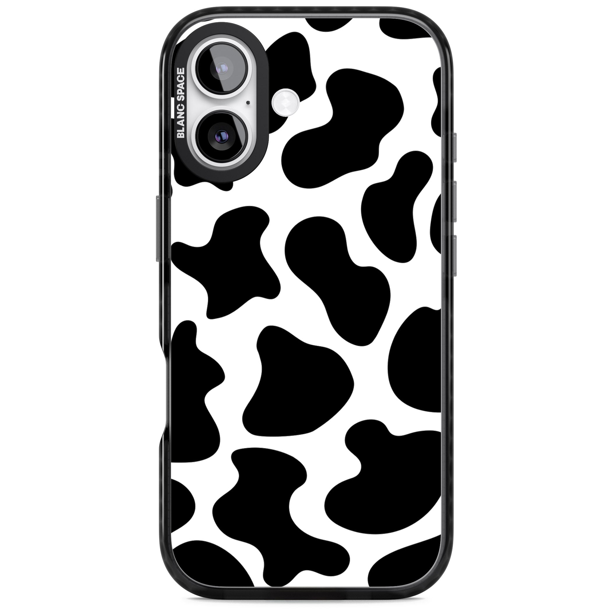 Cow Print iPhone 17 Impact Black Phone Case
