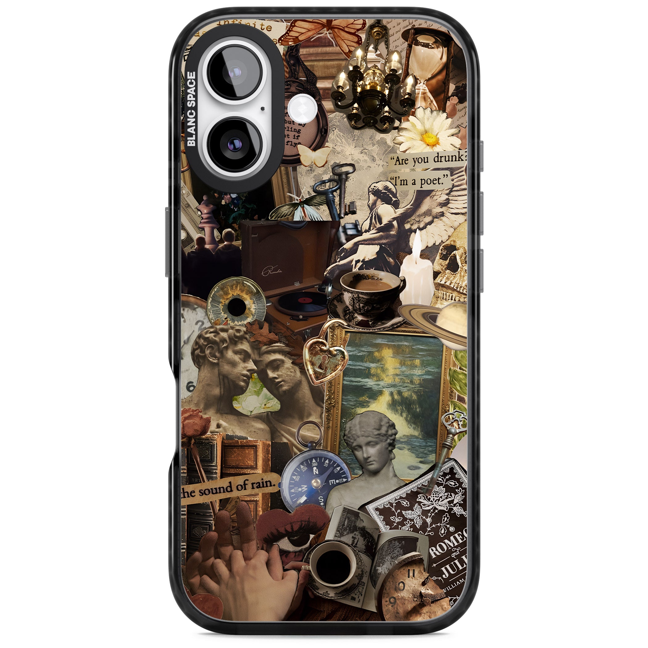 Vintage Academia Collage iPhone 17 Impact Black Phone Case