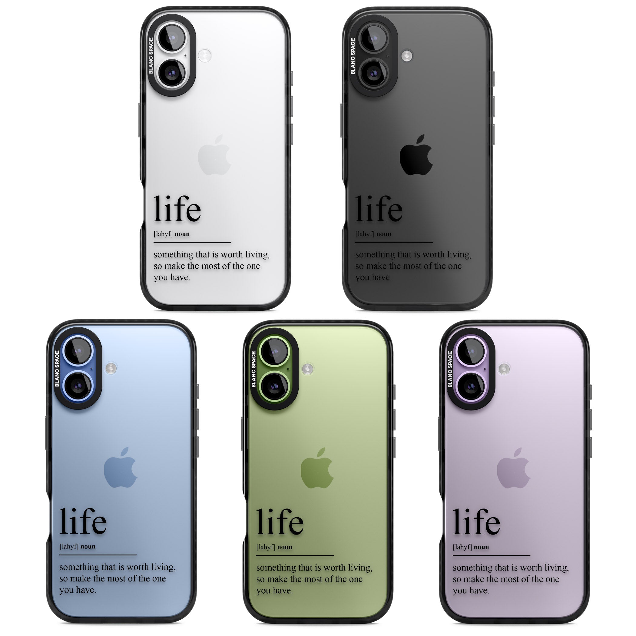 Life iPhone 17 Impact Black Phone Case APT Impact Protection