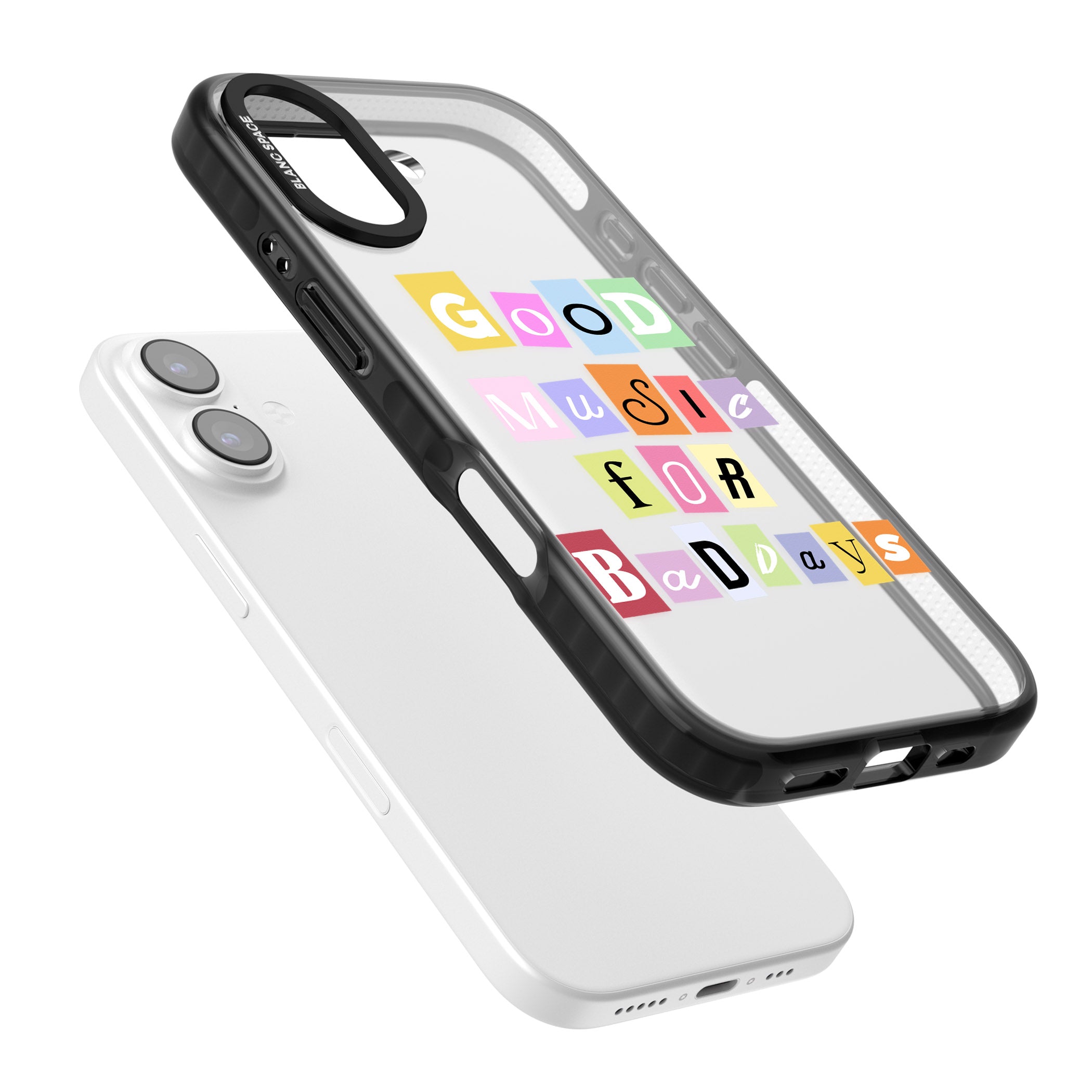 Good Music For Bad Days iPhone 17 Impact Black Phone Case Colours