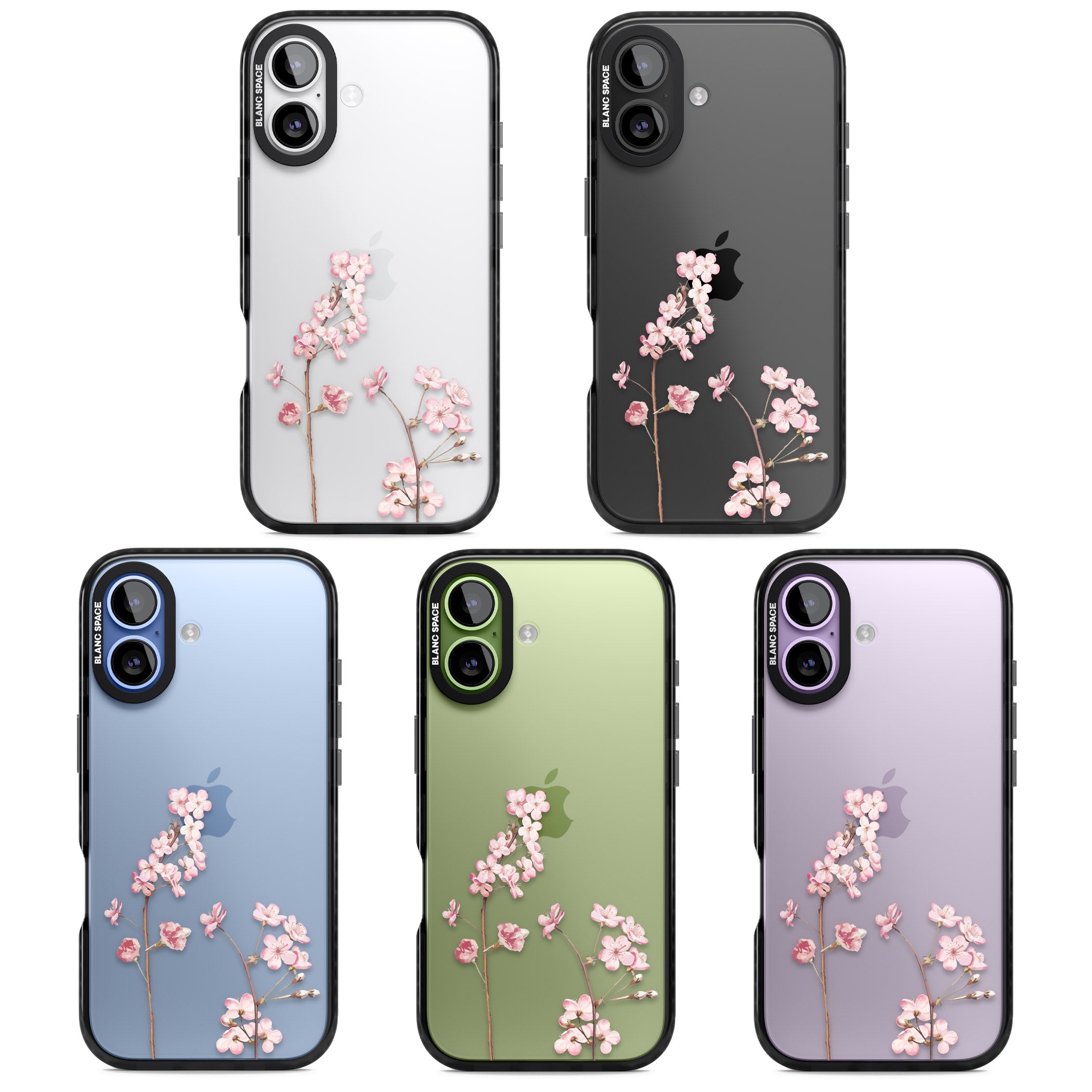 Blossom Flower iPhone 17 Impact Black Phone Case APT Impact Protection