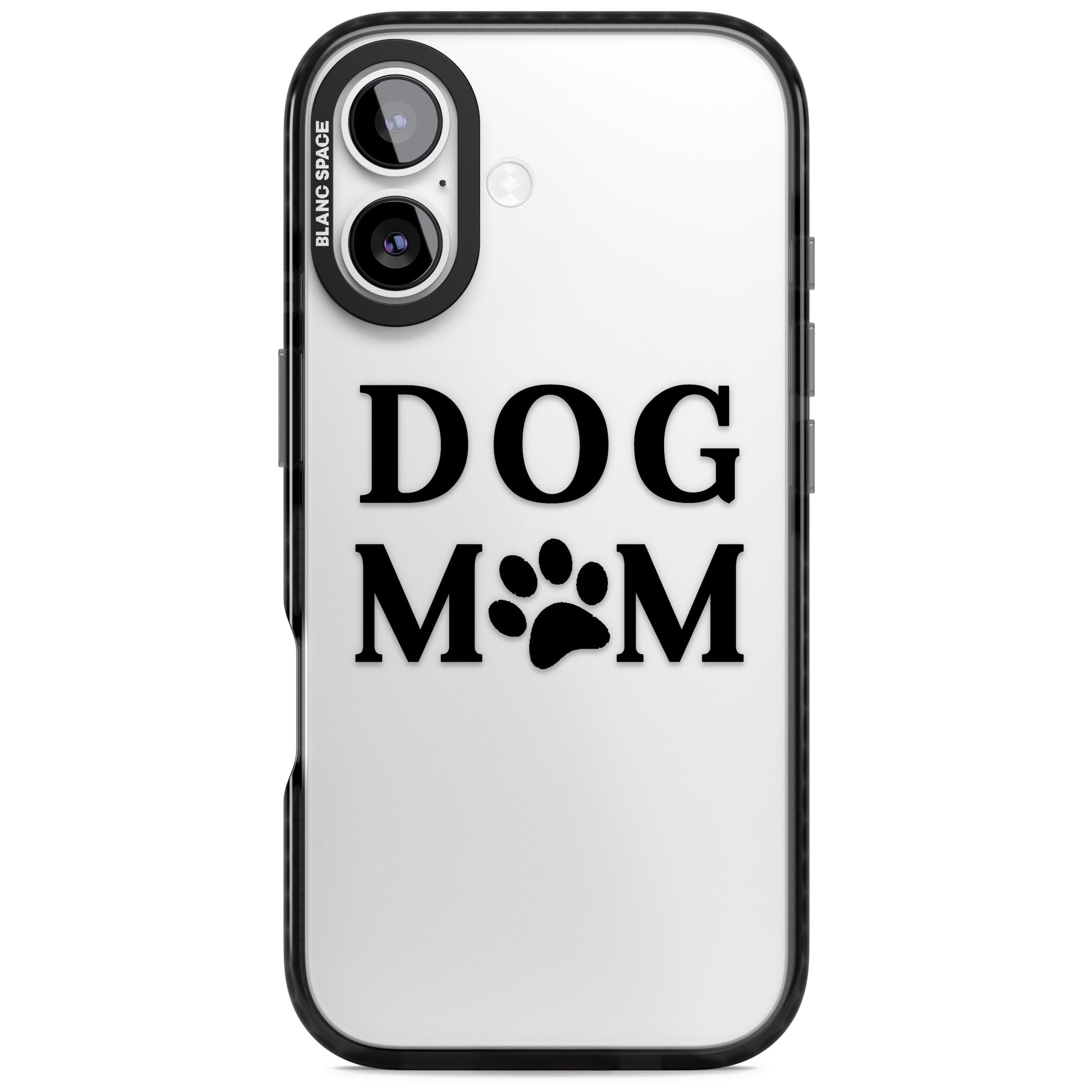 Dog Mom iPhone 17 Impact Black Phone Case