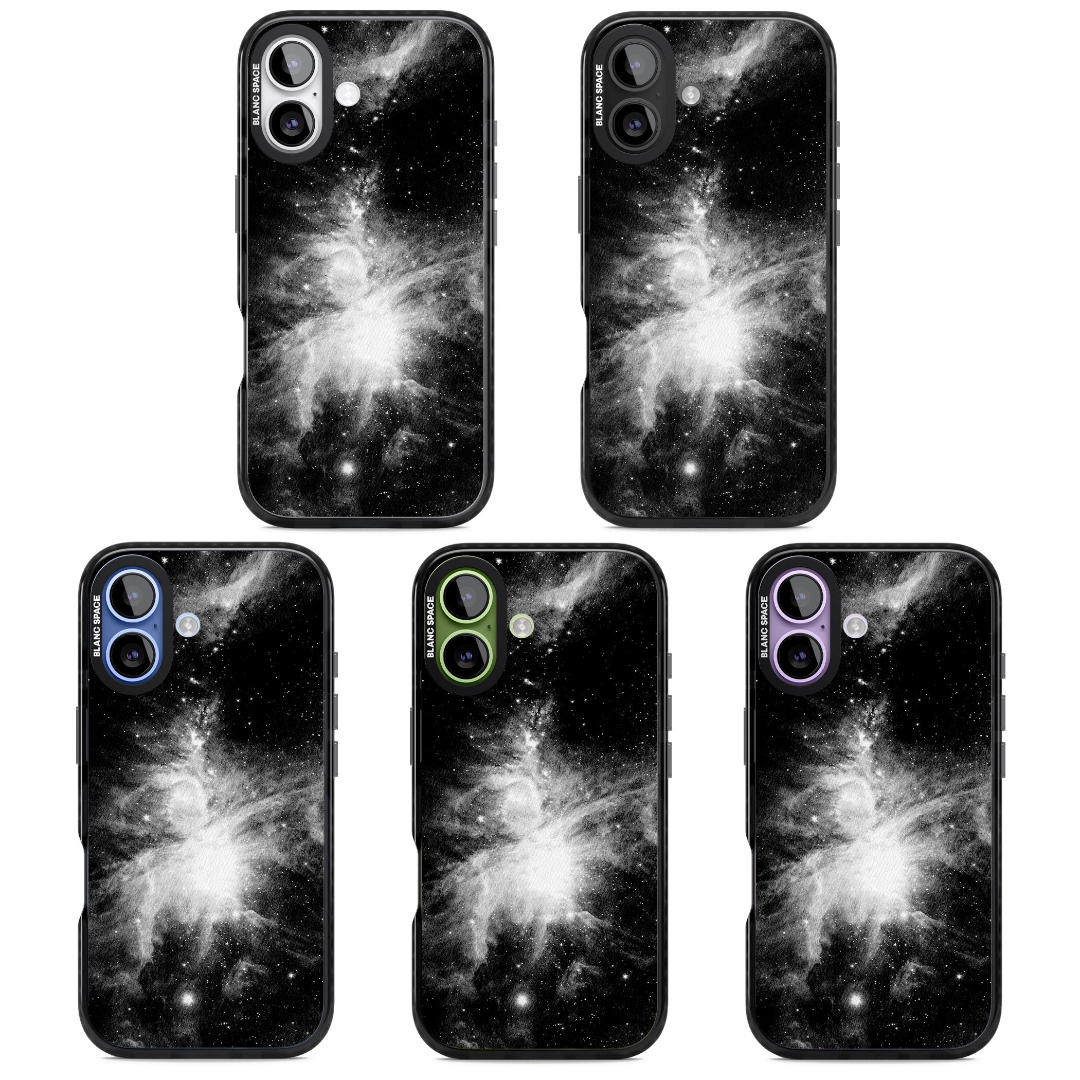 Galaxy Swirl iPhone 17 Impact Black Phone Case APT Impact Protection