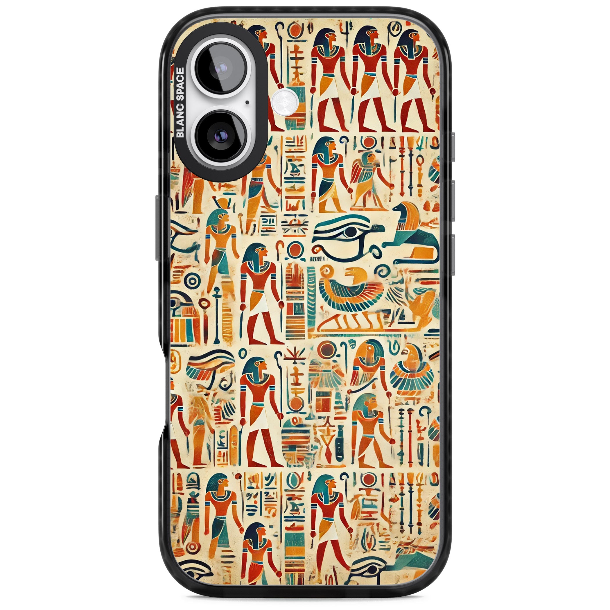 Egyptian Heiroglyphics iPhone 17 Impact Black Phone Case