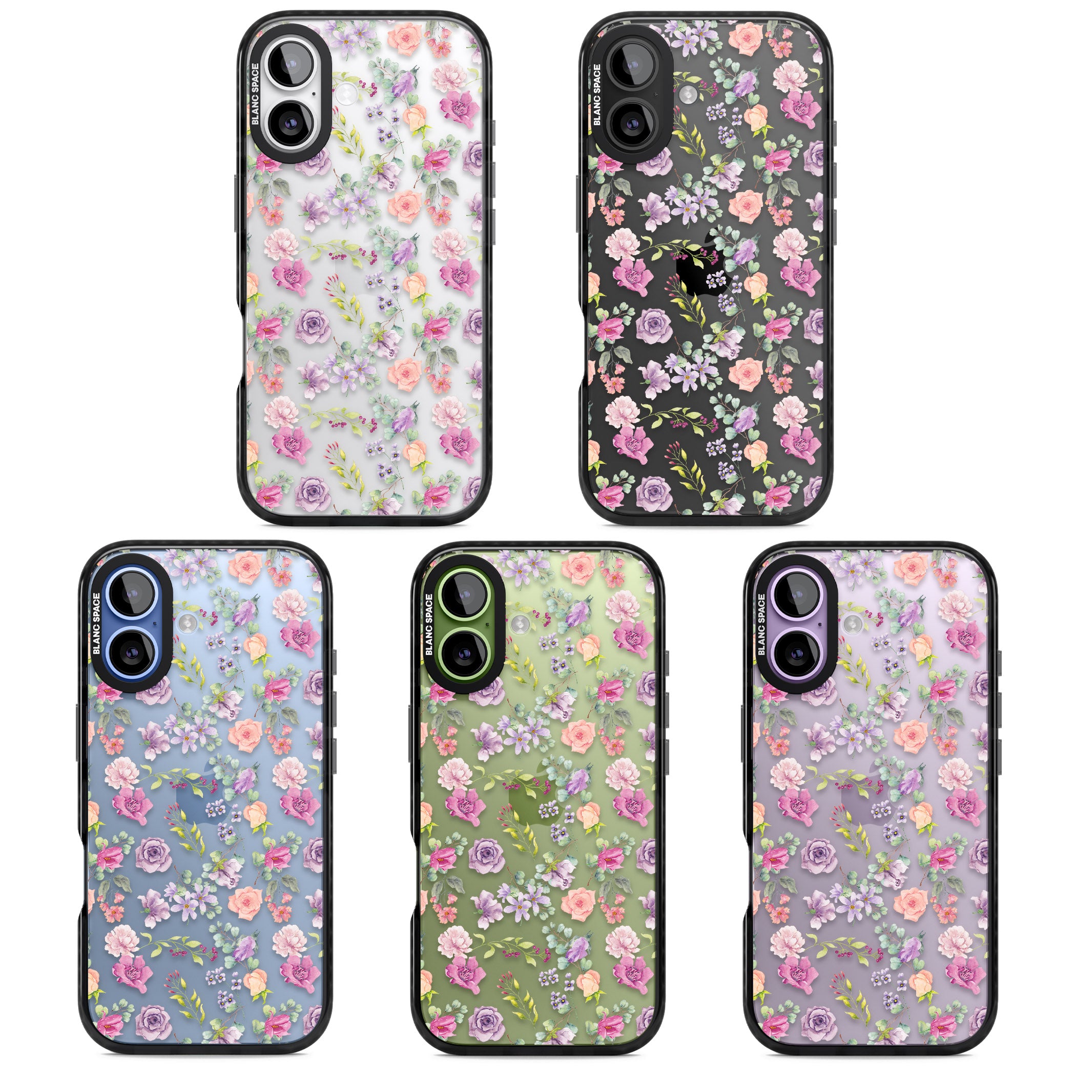 Sunday Flowers iPhone 17 Impact Black Phone Case APT Impact Protection