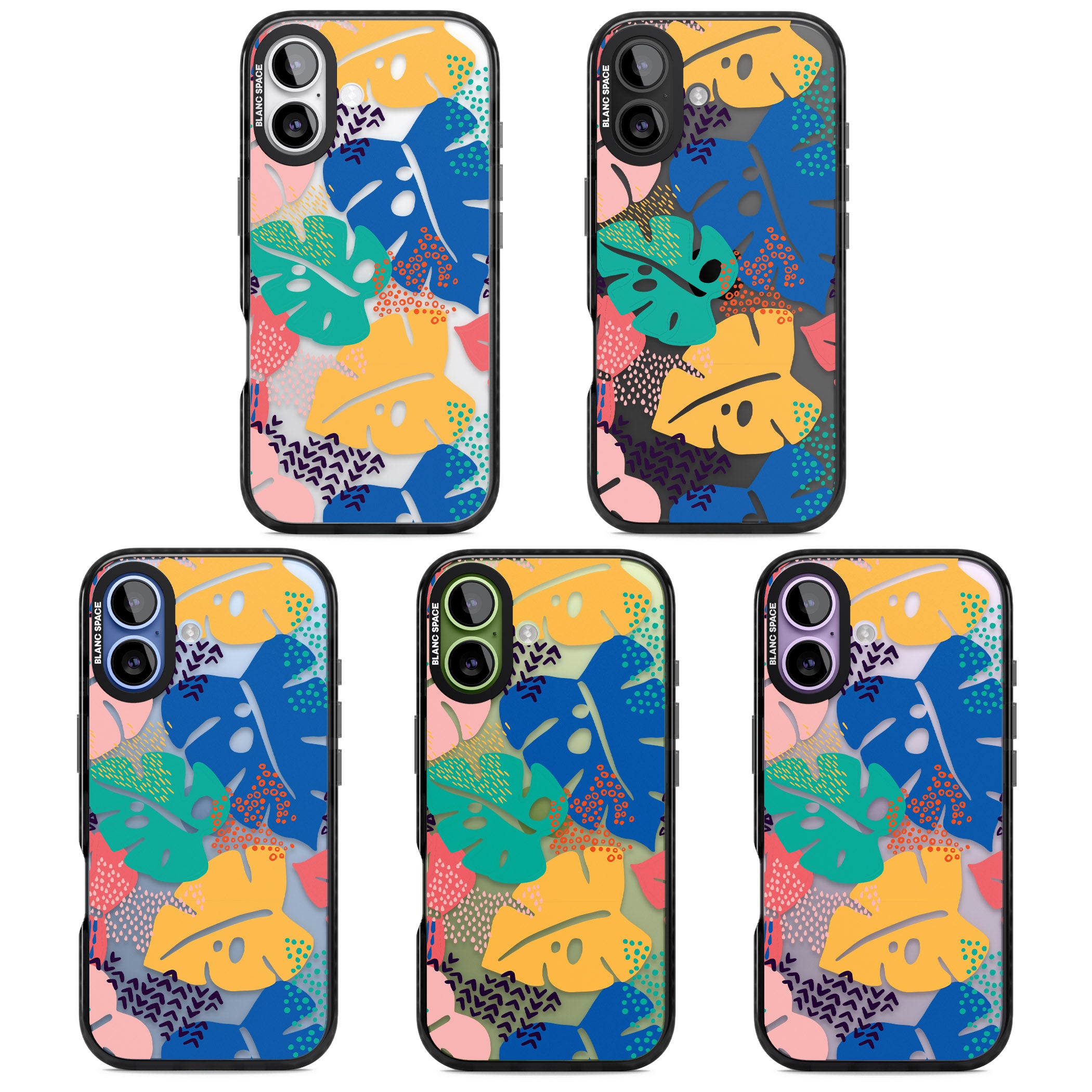 Vibrant Leaves iPhone 17 Impact Black Phone Case APT Impact Protection