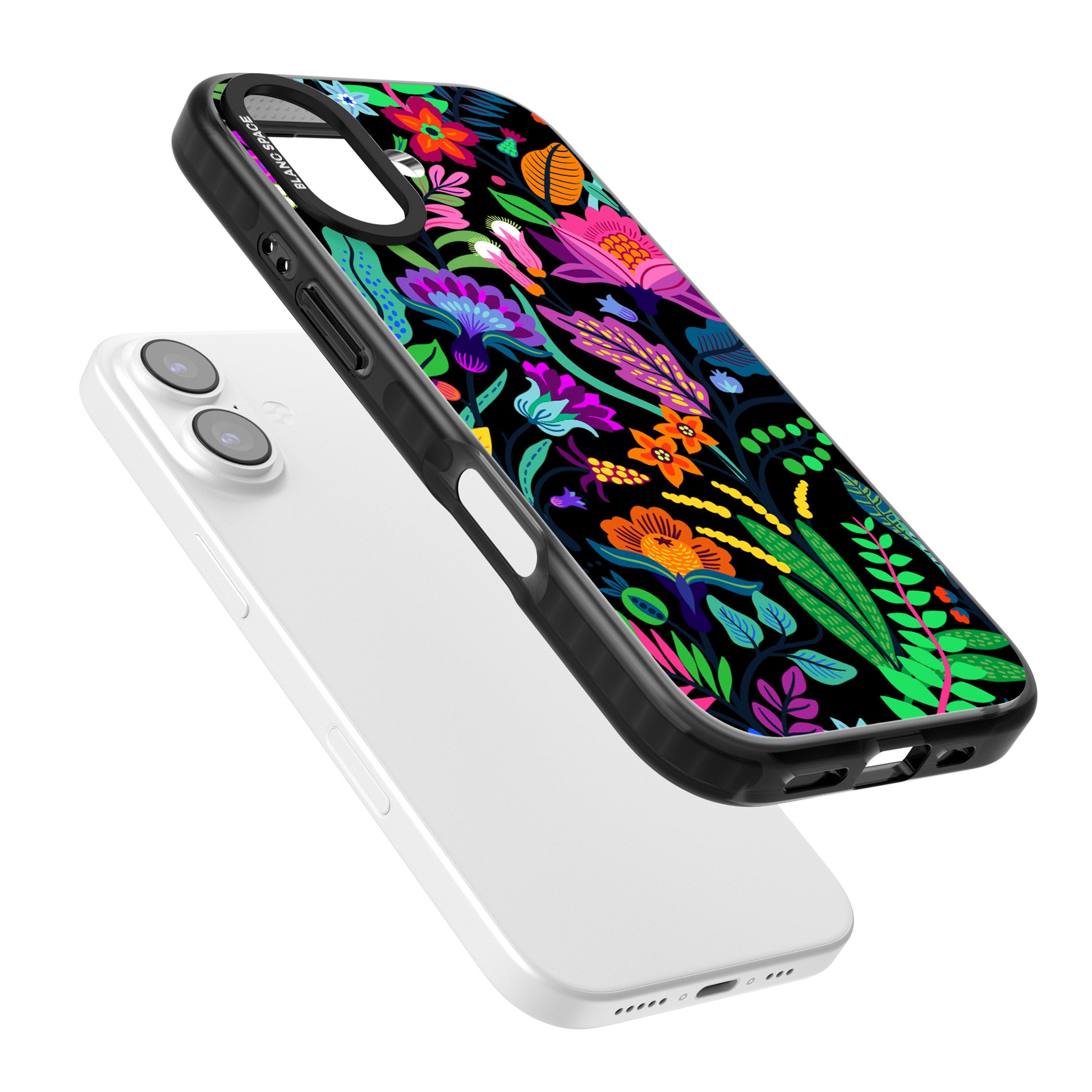 Floral Vibe (Black) iPhone 17 Impact Black Phone Case Colours