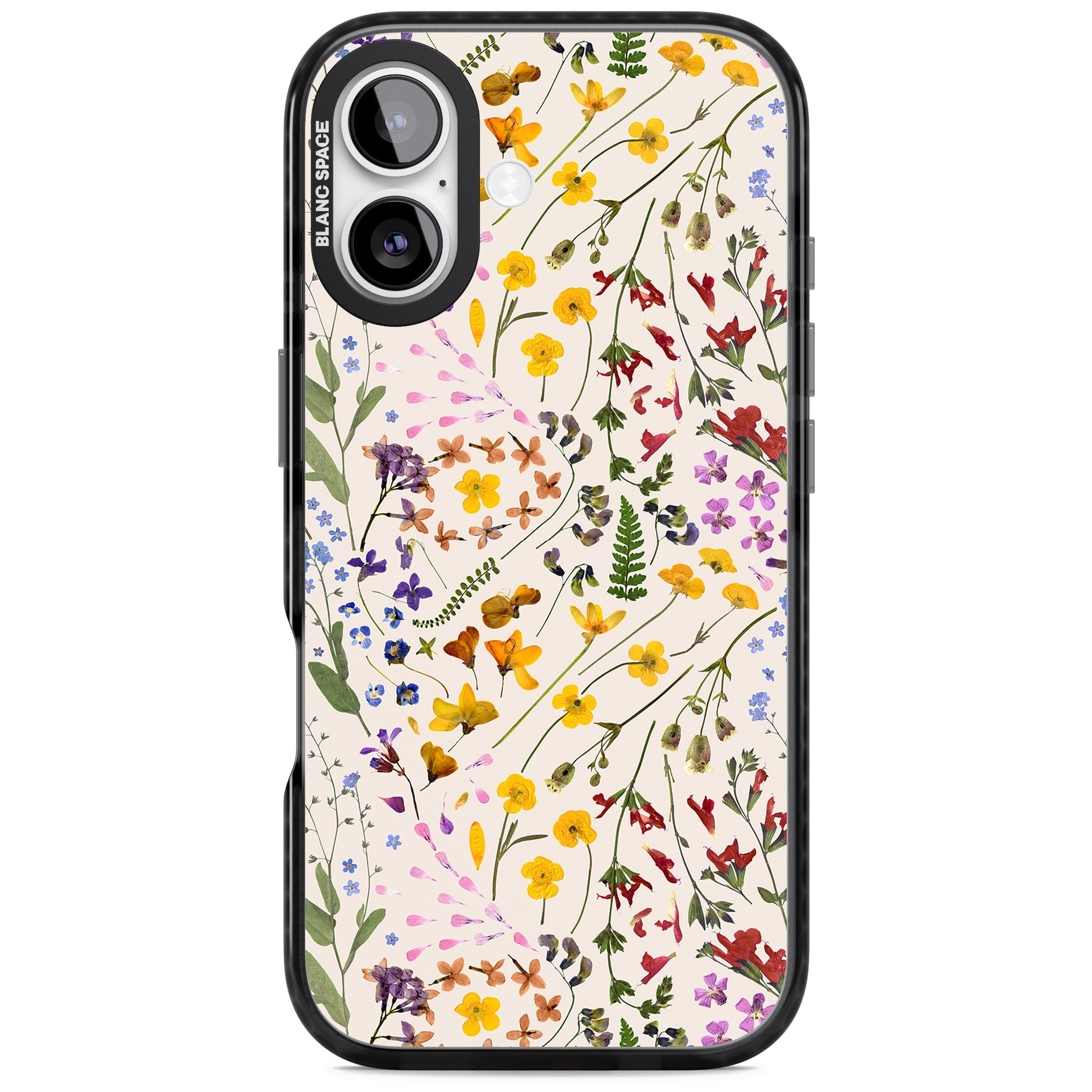 Wildflower Bouquet Cream iPhone 17 Impact Black Phone Case