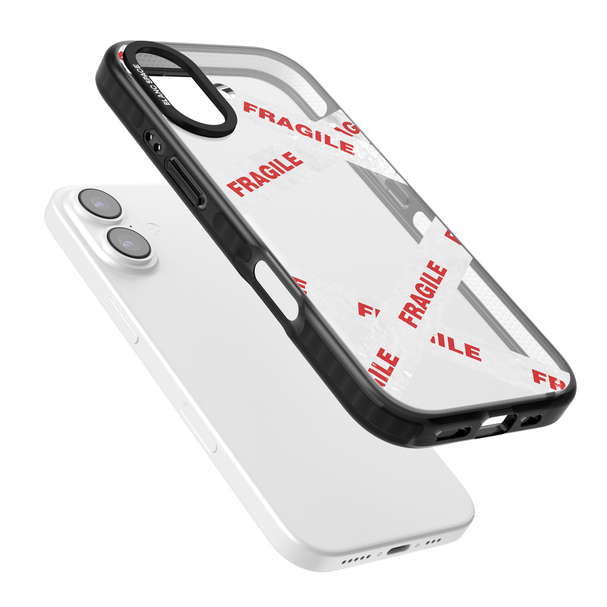 Fragile Tape iPhone 17 Impact Black Phone Case Colours