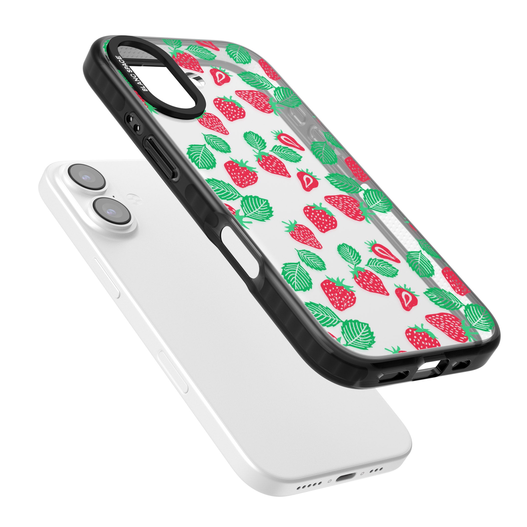 Strawberry Delight iPhone 17 Impact Black Phone Case Colours